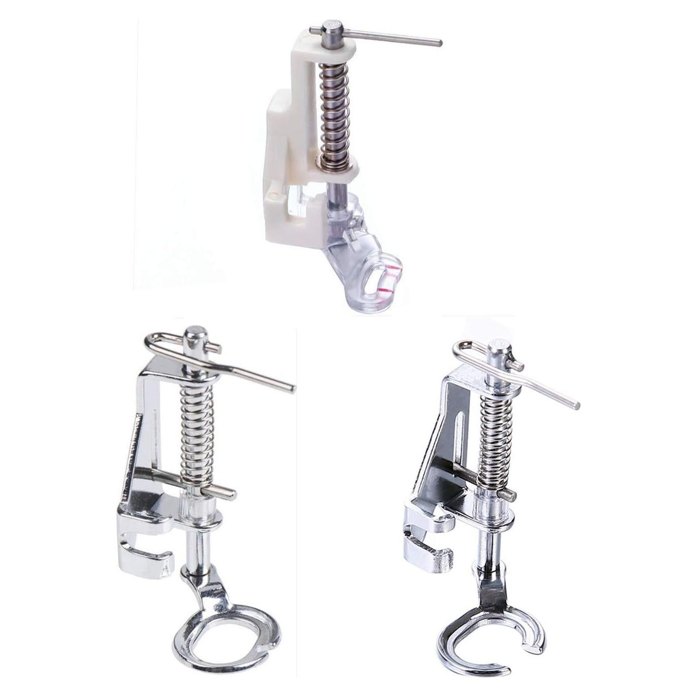 Pie de Prensatelas de Metal YEQIN 3 Pcs para Bordado y Acolchado