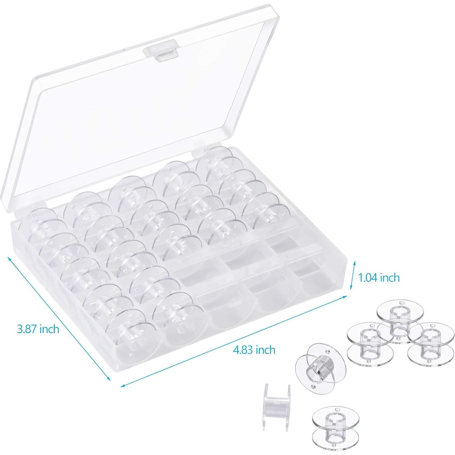 Bobinas para Máquina de Coser Eoehro 25 Pcs con Caja