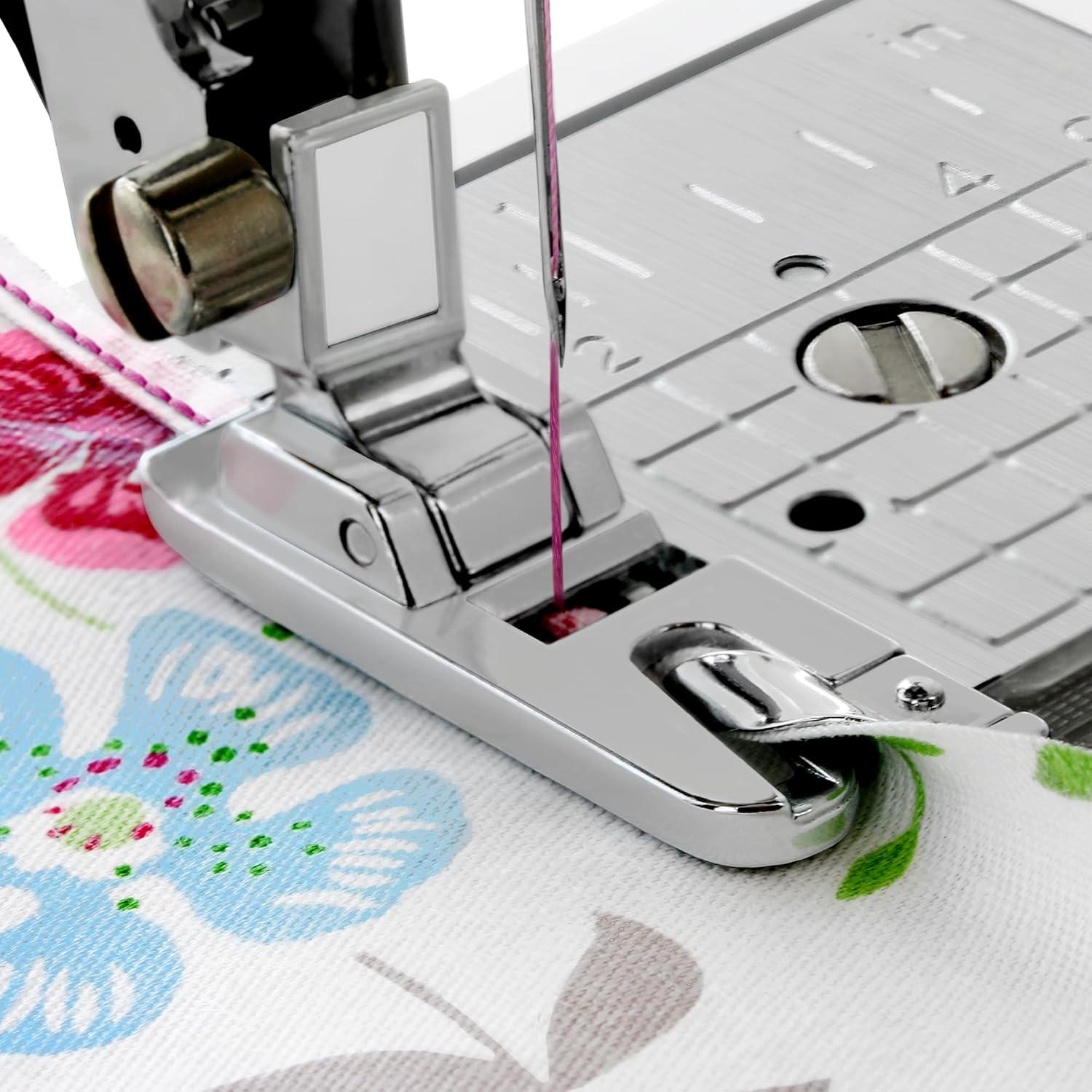 Pie de máquina de coser Distinctive dobladillo enrollado estrecho