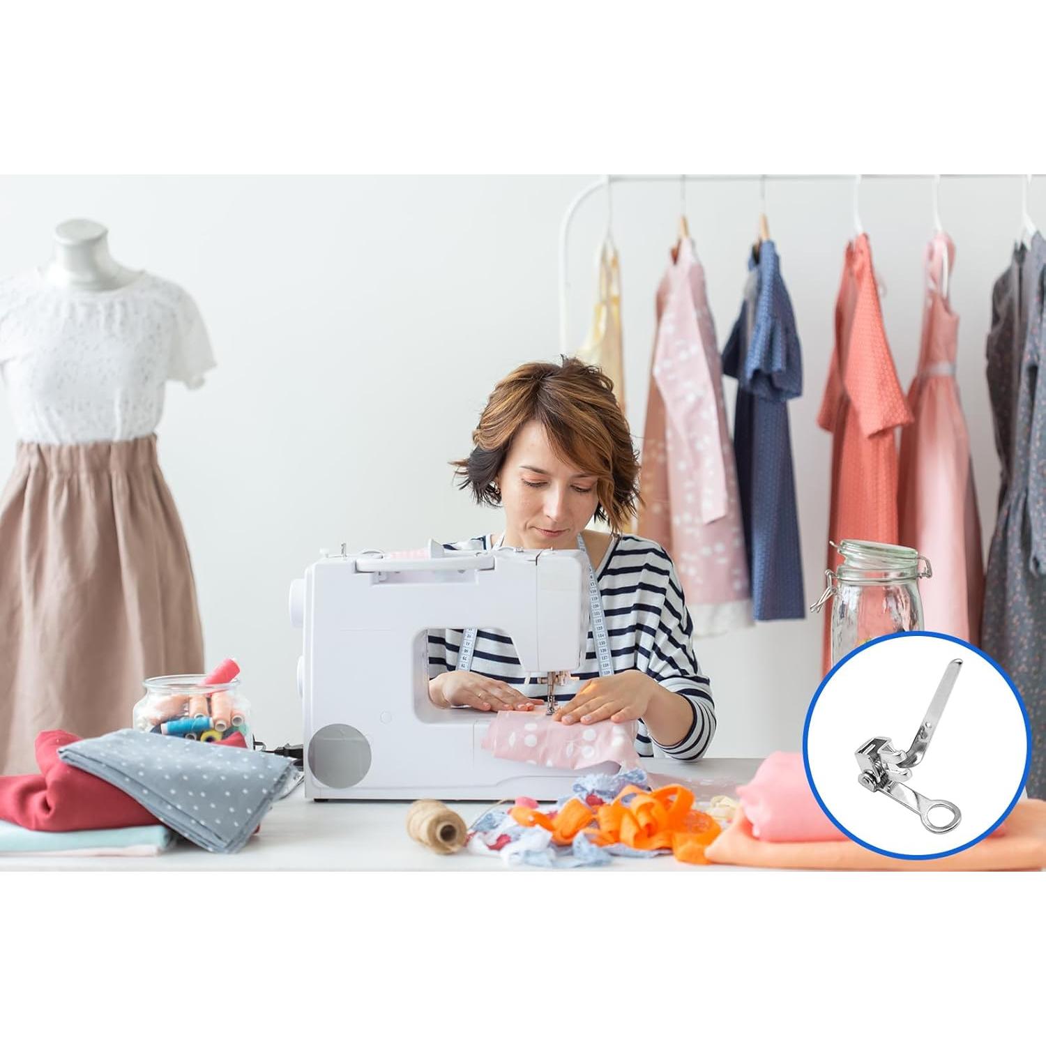 Pie de Prensatelas de Remallado Bajo Shank TISEKER para Bordado