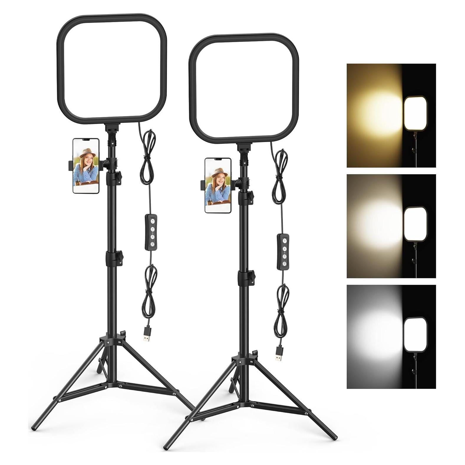 Kit de Iluminación LED 15W Hagibis con Trípode y Soporte