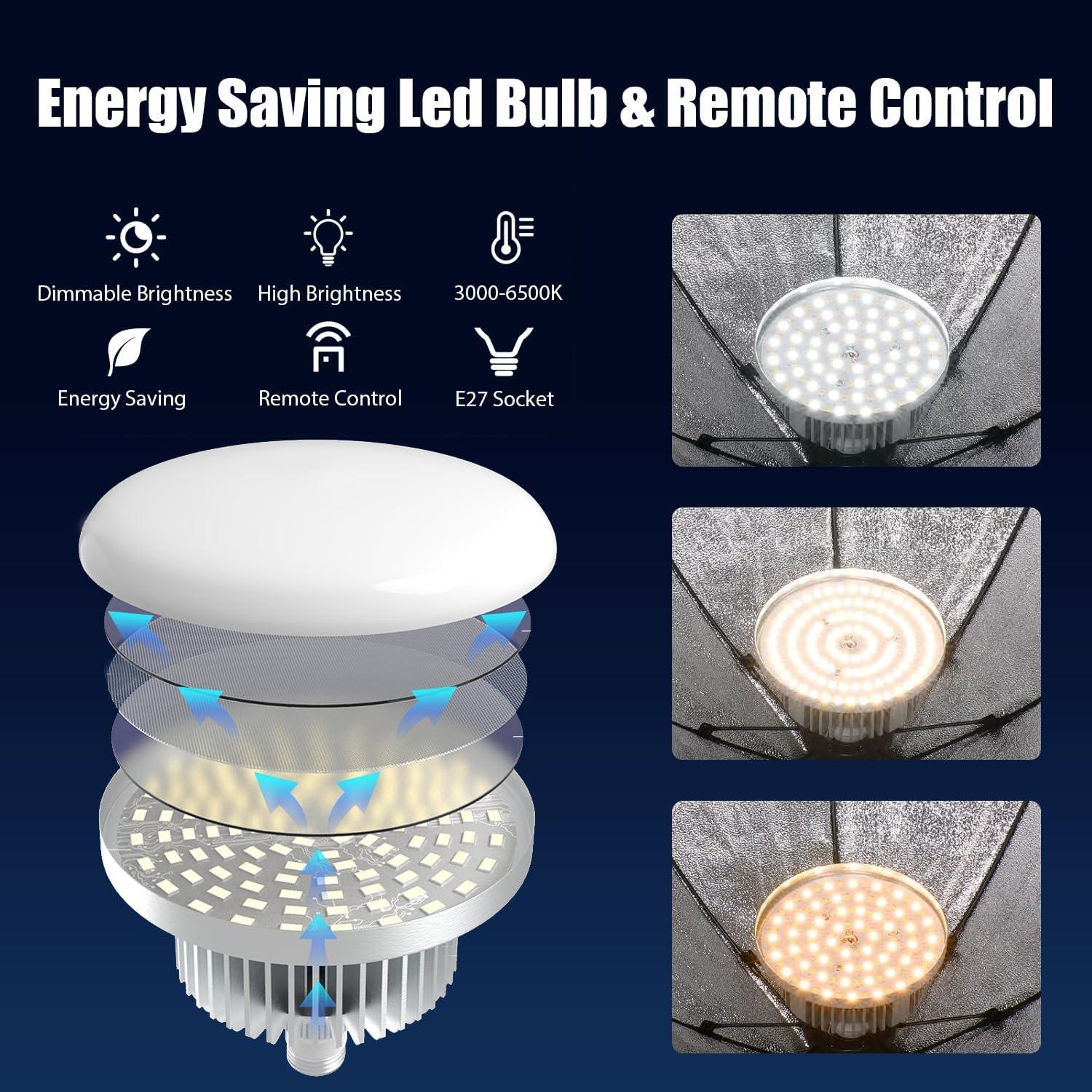 Kit de Iluminación Softbox EZLucky 50cm 85W LED Ajustable