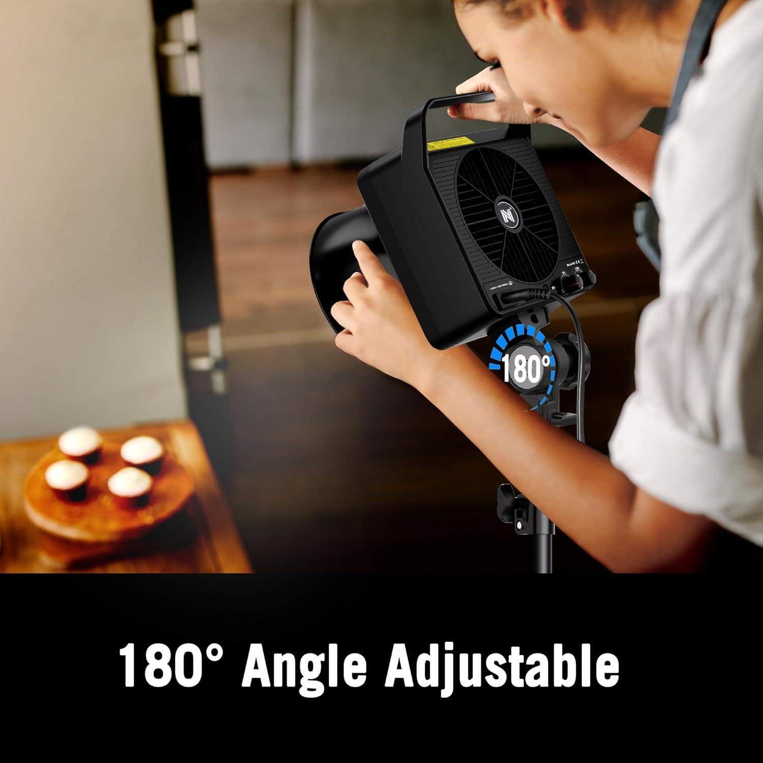 Kit de Iluminación Fotográfica LED NiceVeedi 250W Bi-Color