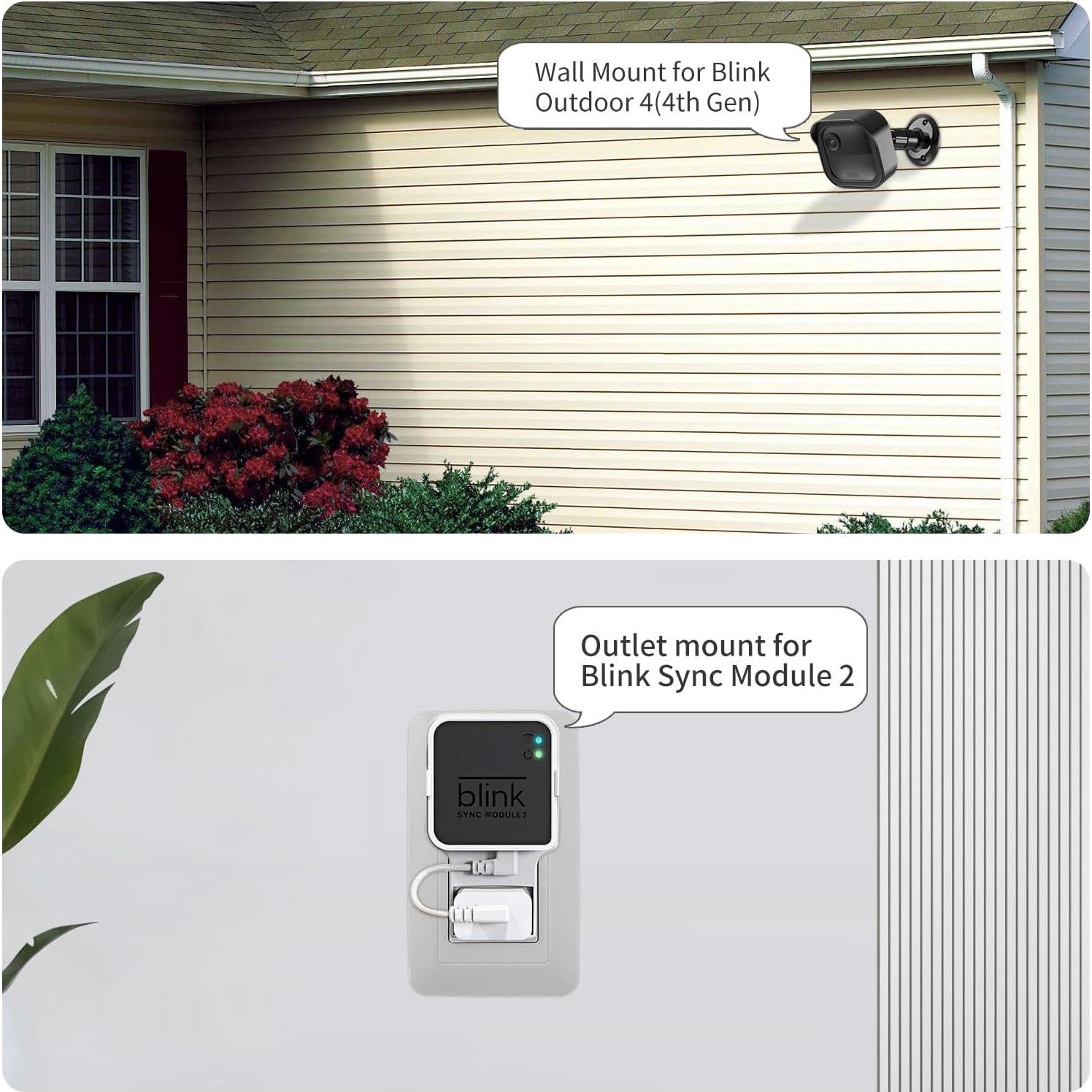 Soporte de Pared PEF para Blink Outdoor 4, Ajustable 360°