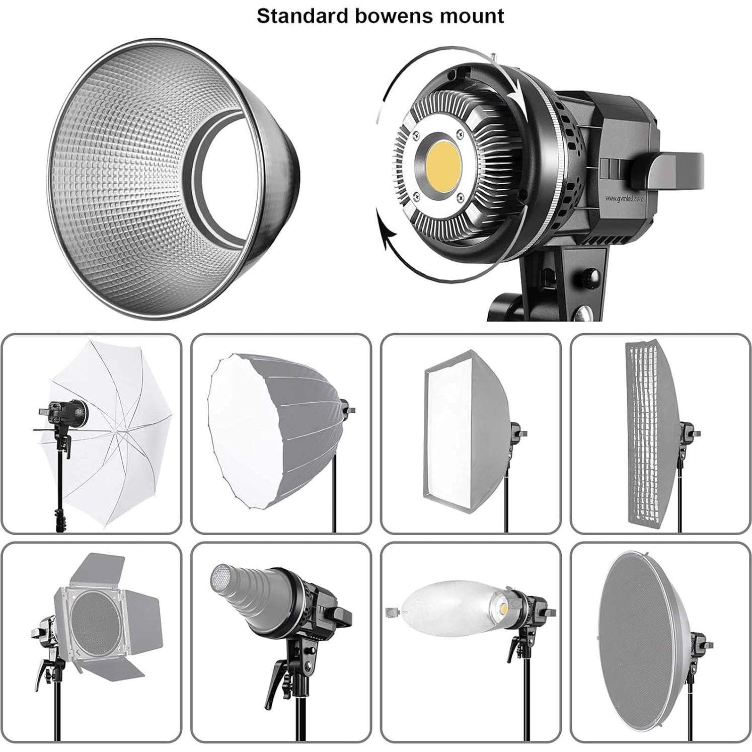 Kit de Iluminación Softbox GVM 80W con Control APP 5600K