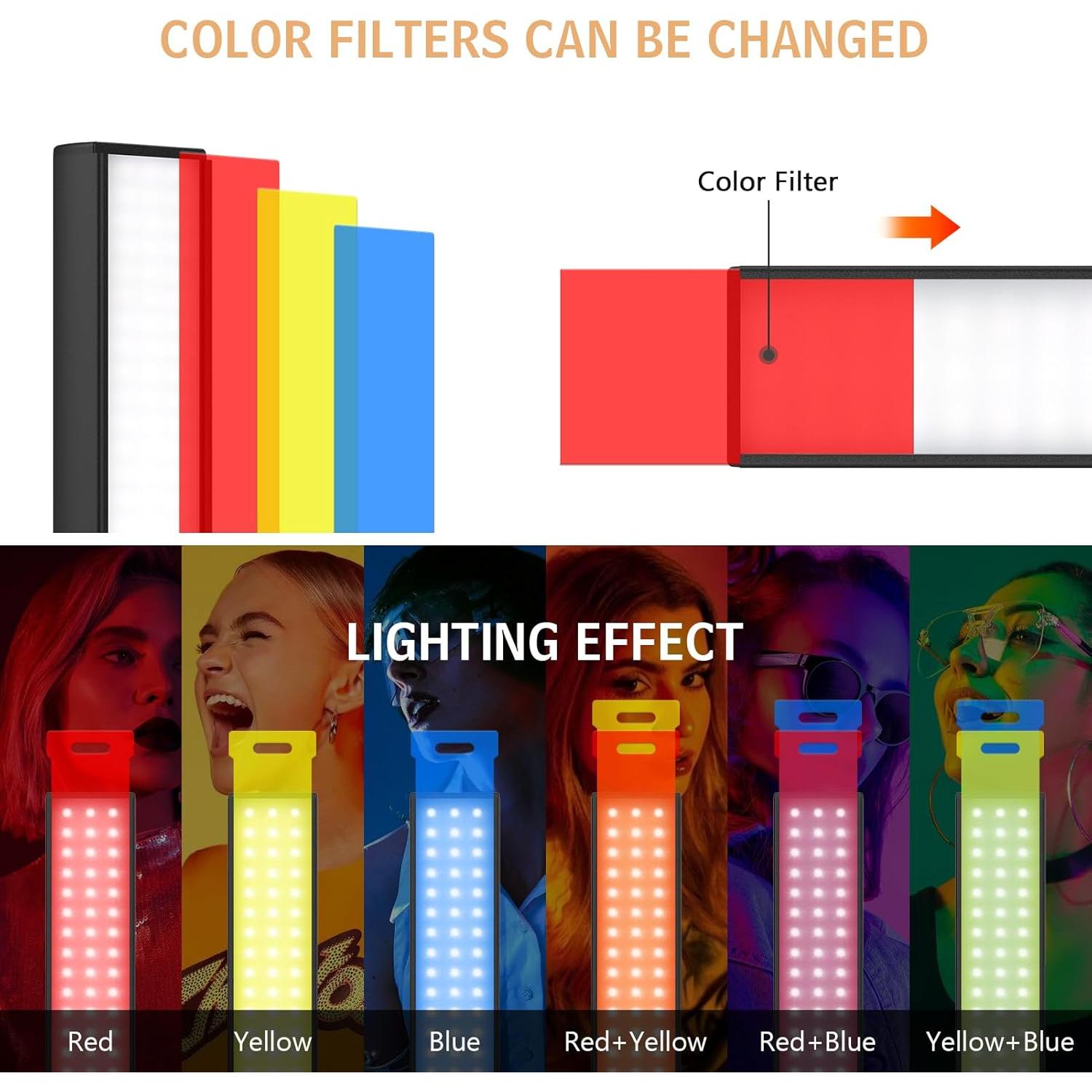 Kit de Iluminación LED Obeamiu 2 Varas con Trípode 160 cm