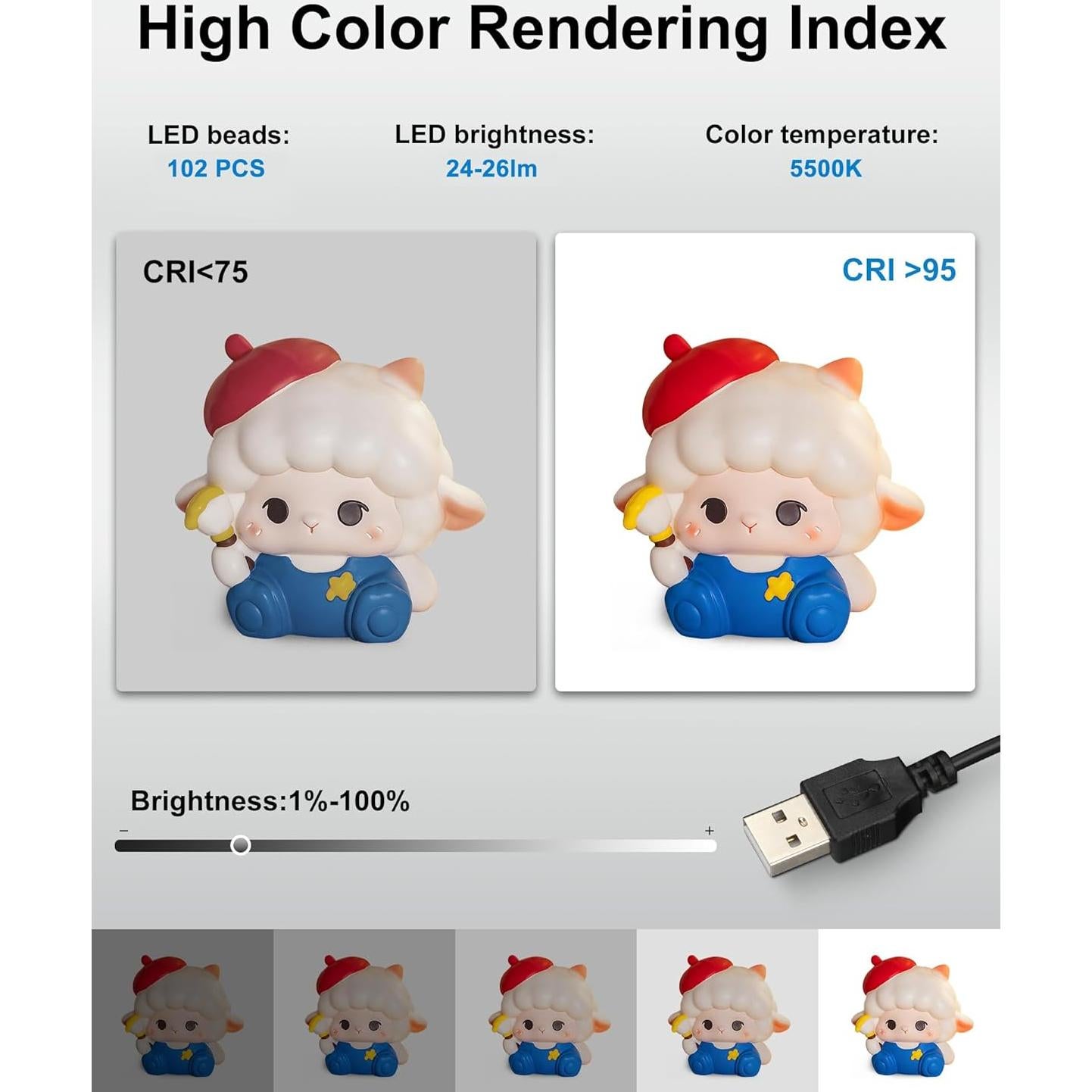 PULUZ Mini Photo Studio Light Box, Photo Shooting Tent kit, Portable Folding Photography Light Tent with CRI >95 104pcs LED Light & 6 Kinds Double-Sided Color Backgrounds for Small Size Products