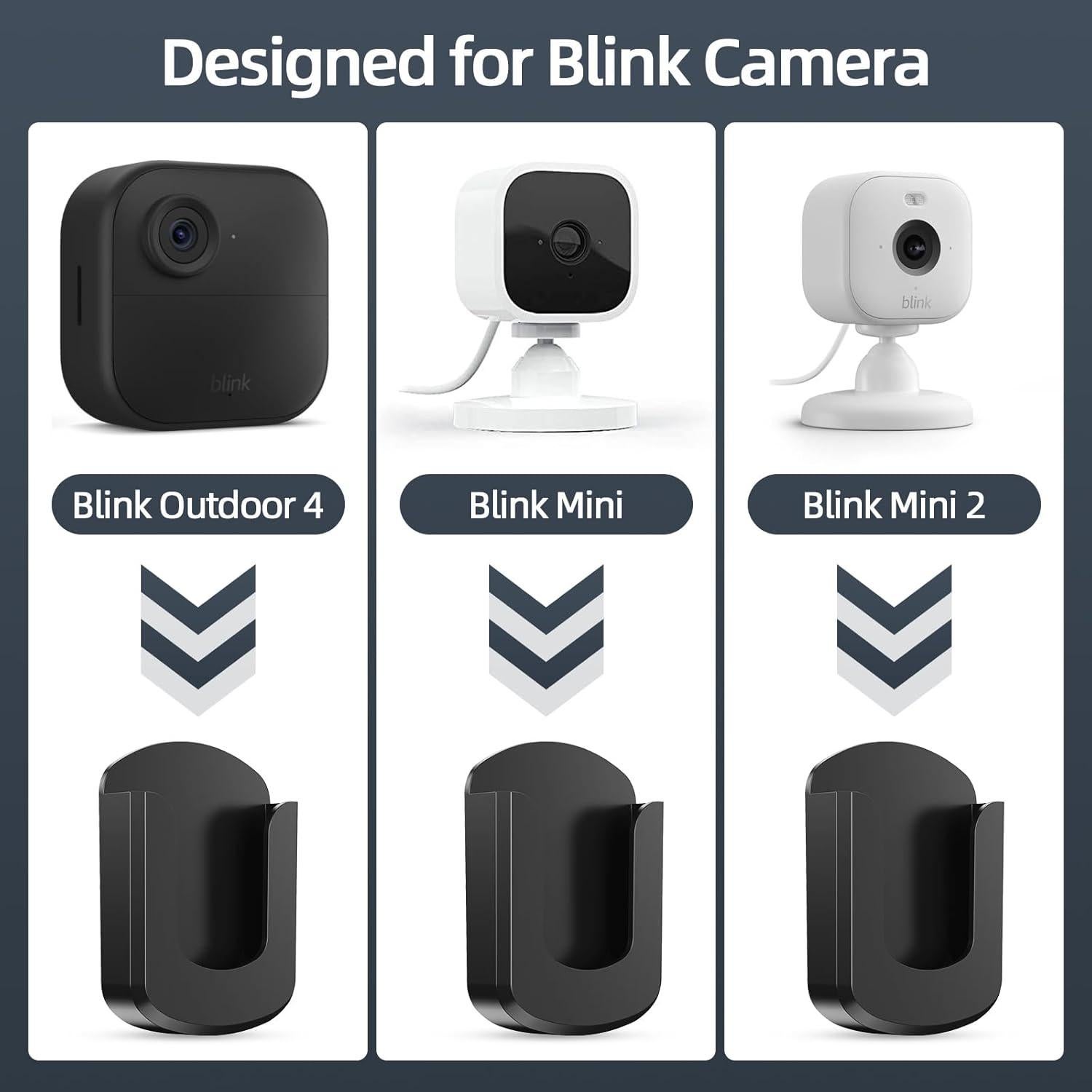 Soporte Adhesivo para Cámara Blink BOUNHOHE - Paquete de 3