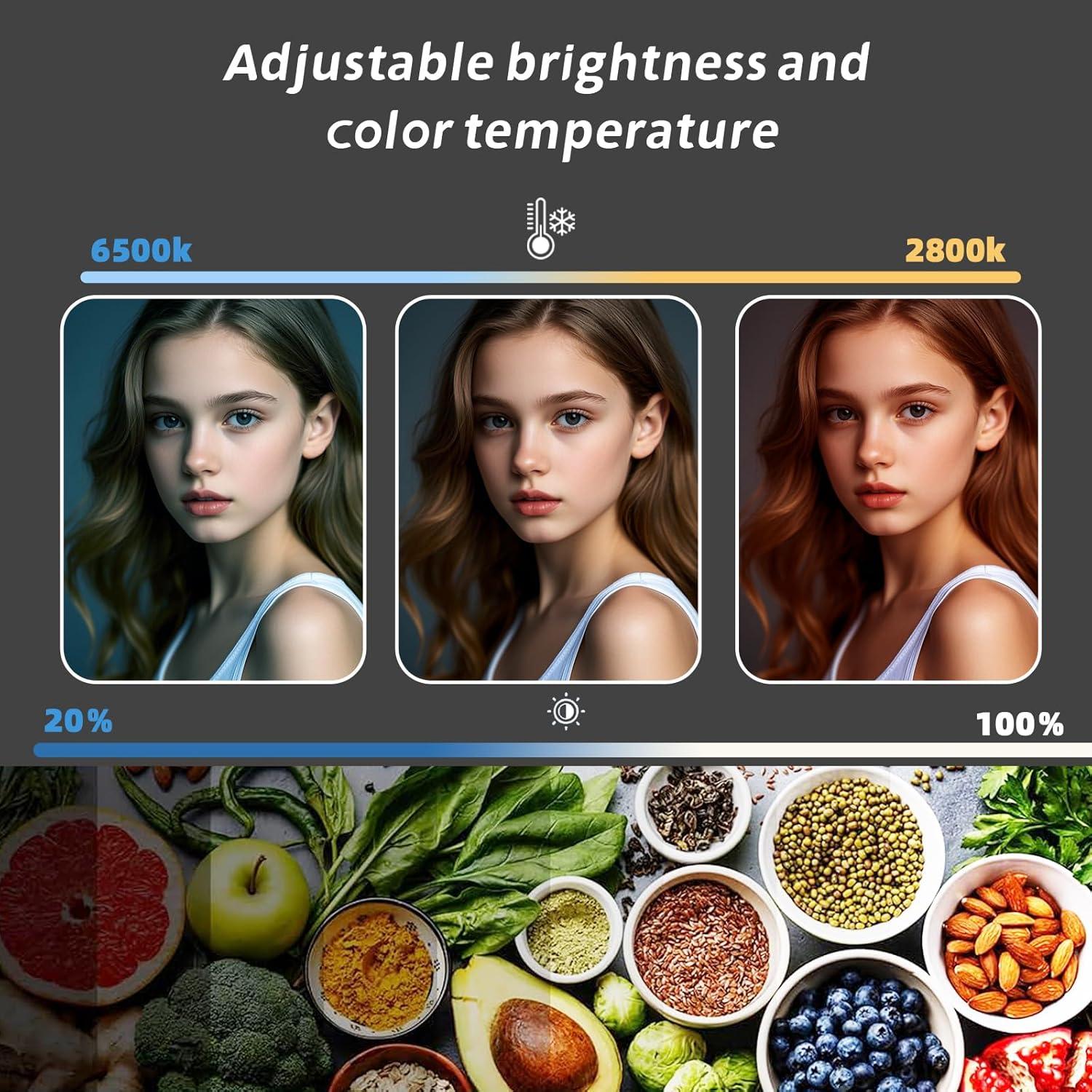 Kit de Iluminación LED Velvora USB con Trípode Ajustable 28-60"