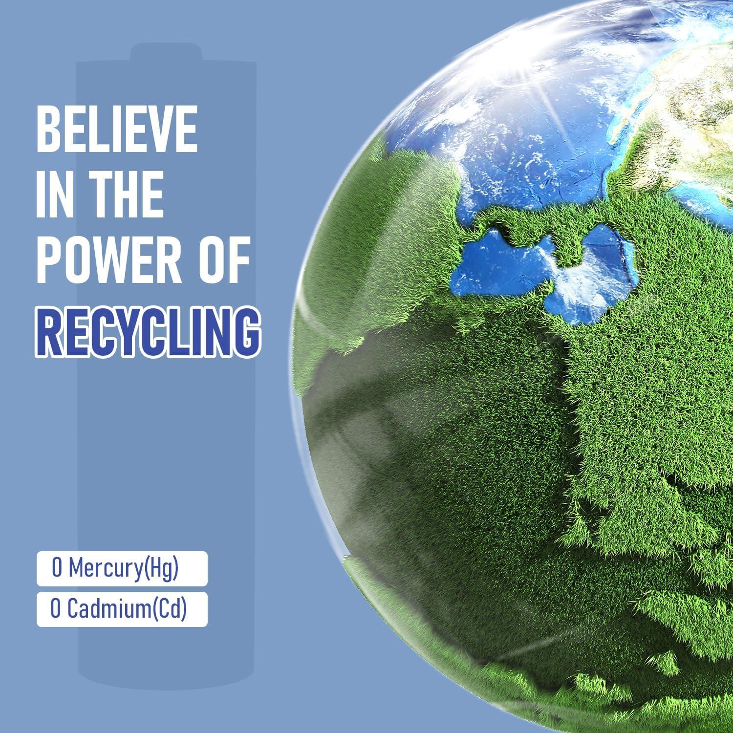 Baterías AA Blinkspower 3500mAh Paquete de 4 No Recargables