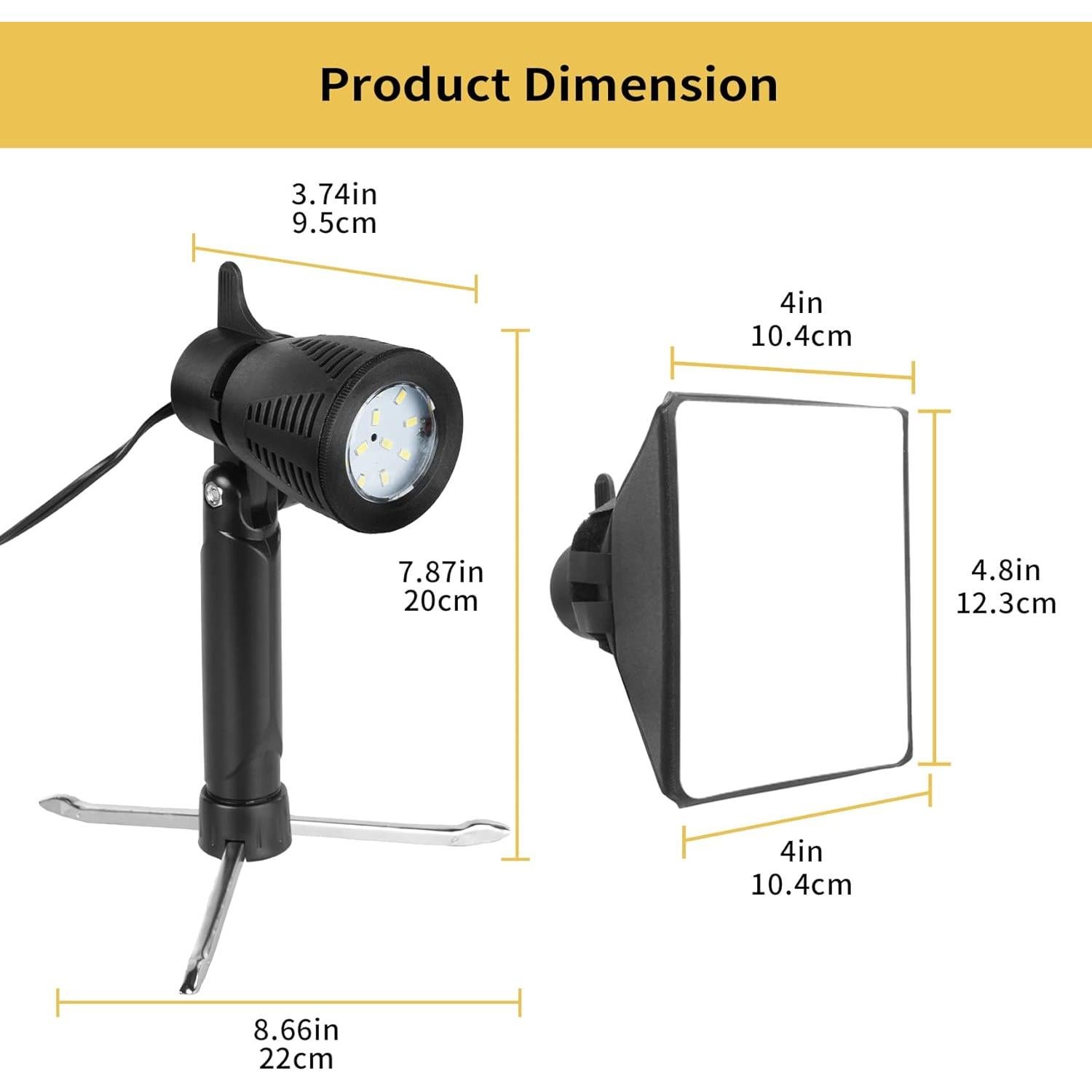 Kit de Iluminación Fotográfica Meking Mini Softbox LED 60W