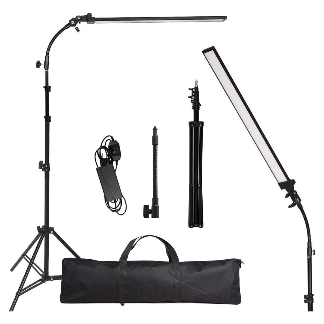Kit de Iluminación LED GSKAIWEN para Fotografía con Soporte y Tubo Suave