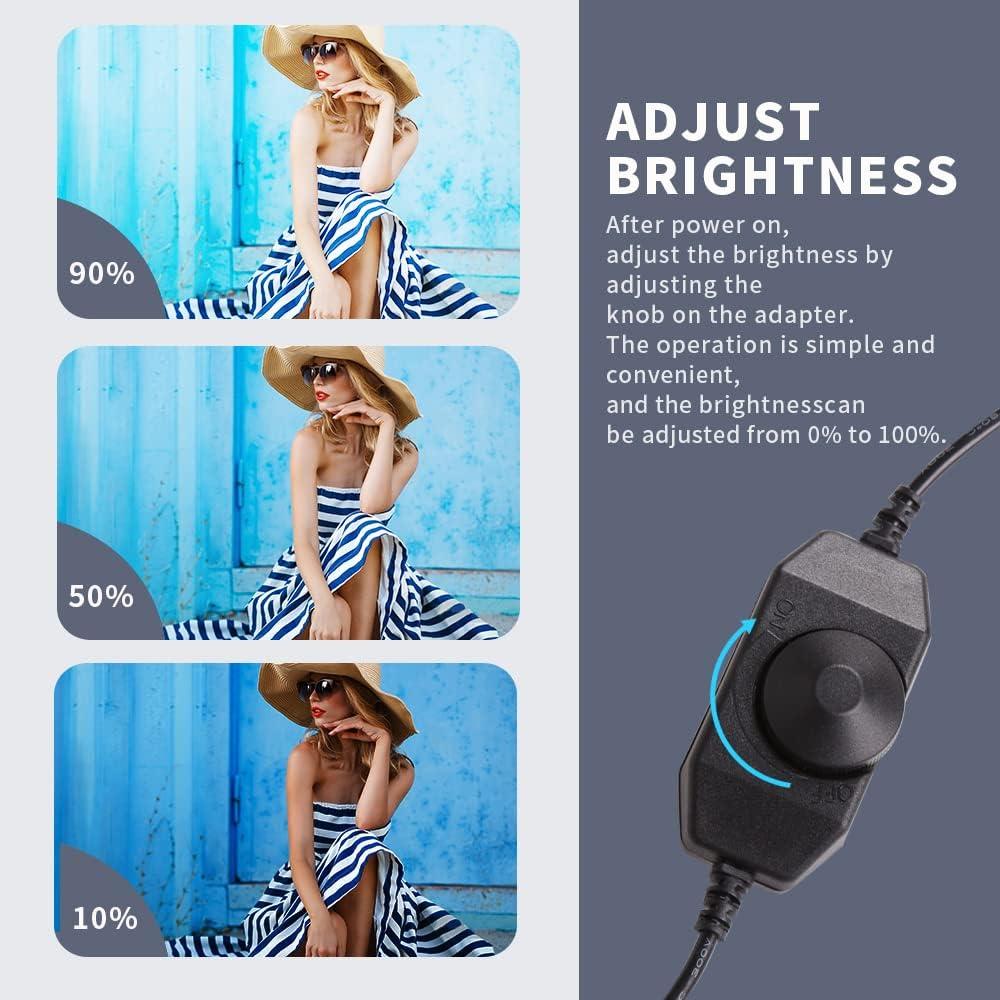 Kit de Iluminación LED GSKAIWEN para Fotografía con Soporte y Tubo Suave