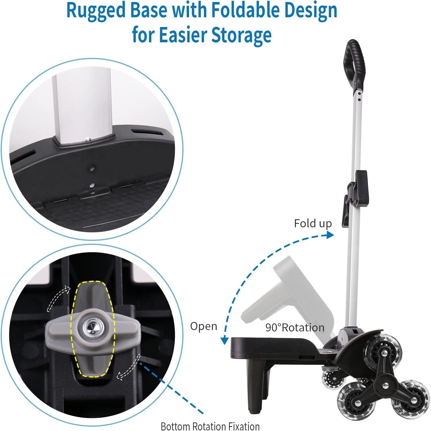 Carro Plegable para Mochila Aluminio 6 Ruedas 1.89 kg