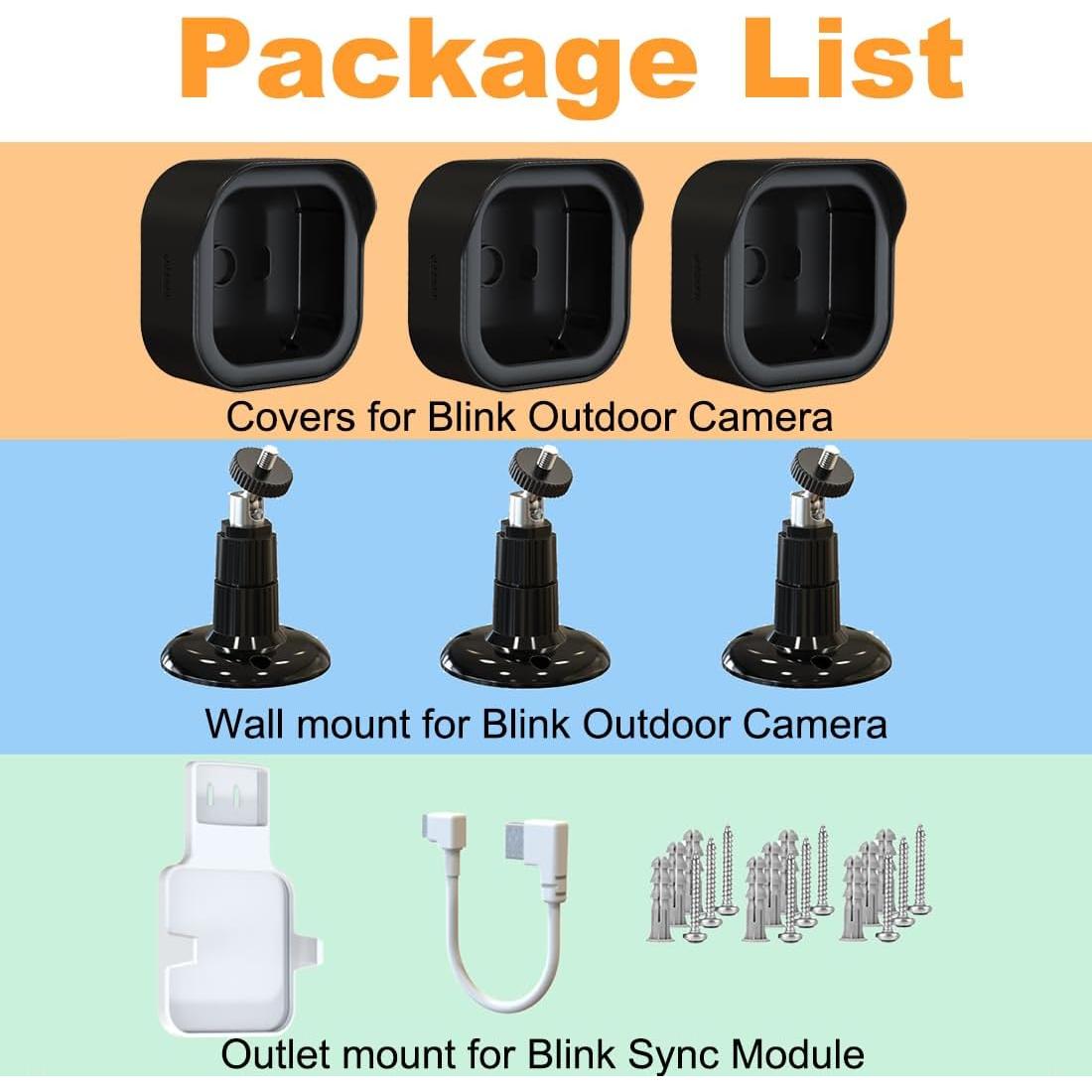 Soporte para cámara Blink 3Pack, ajuste 360° y protección