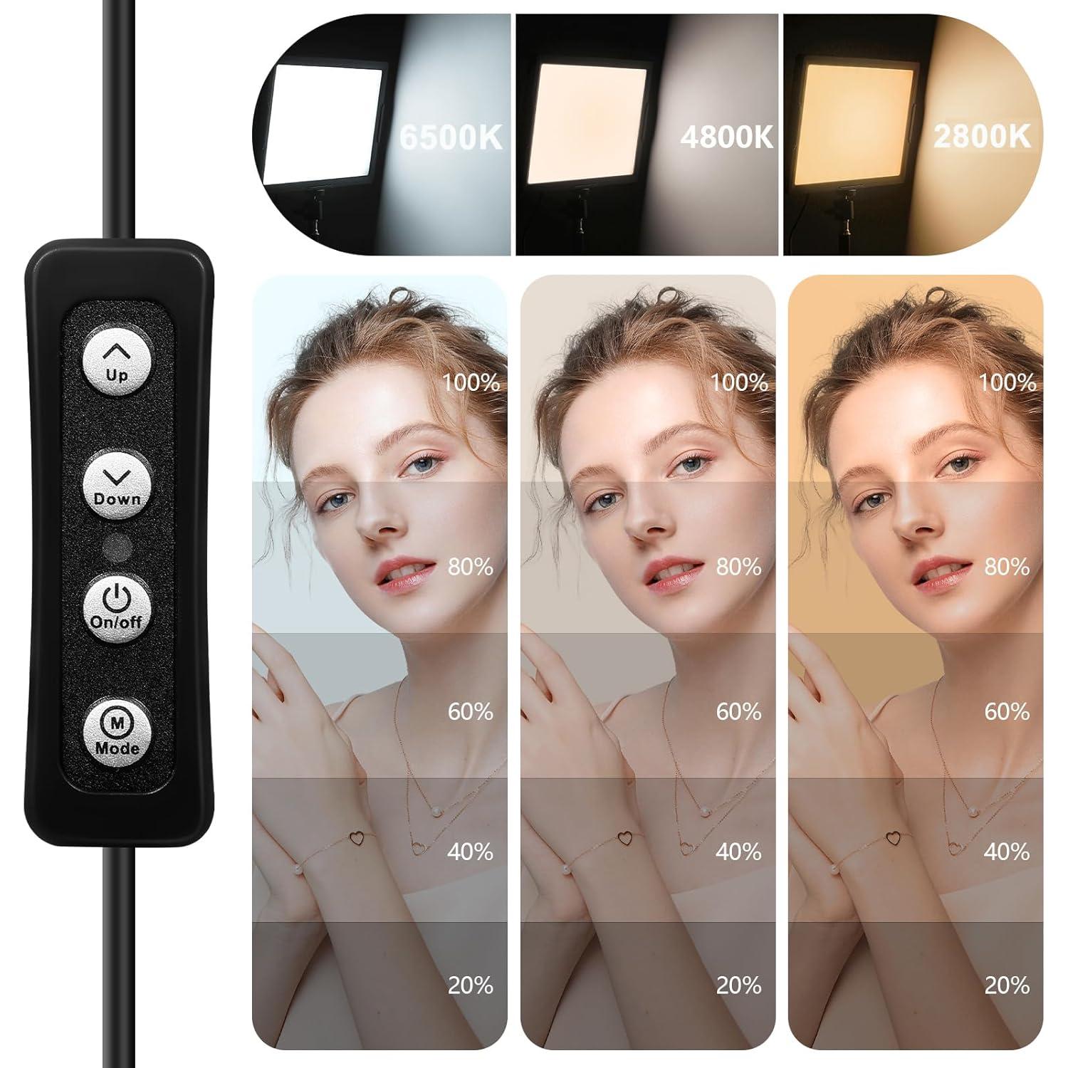 Kit de Iluminación LED Bi-Color Ci-Fotto 2-Pack USB 2800-6500K