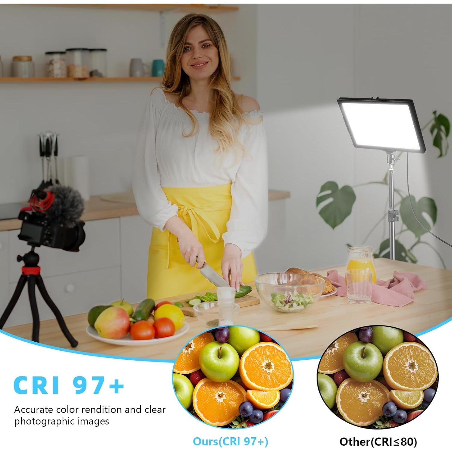 Kit de Iluminación LED Bi-Color Ci-Fotto 2-Pack USB 2800-6500K