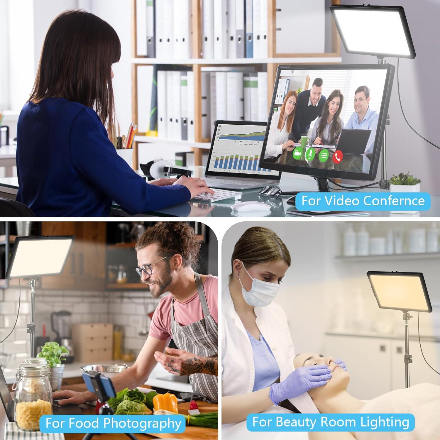 Kit de Iluminación LED Bi-Color Ci-Fotto 2-Pack USB 2800-6500K