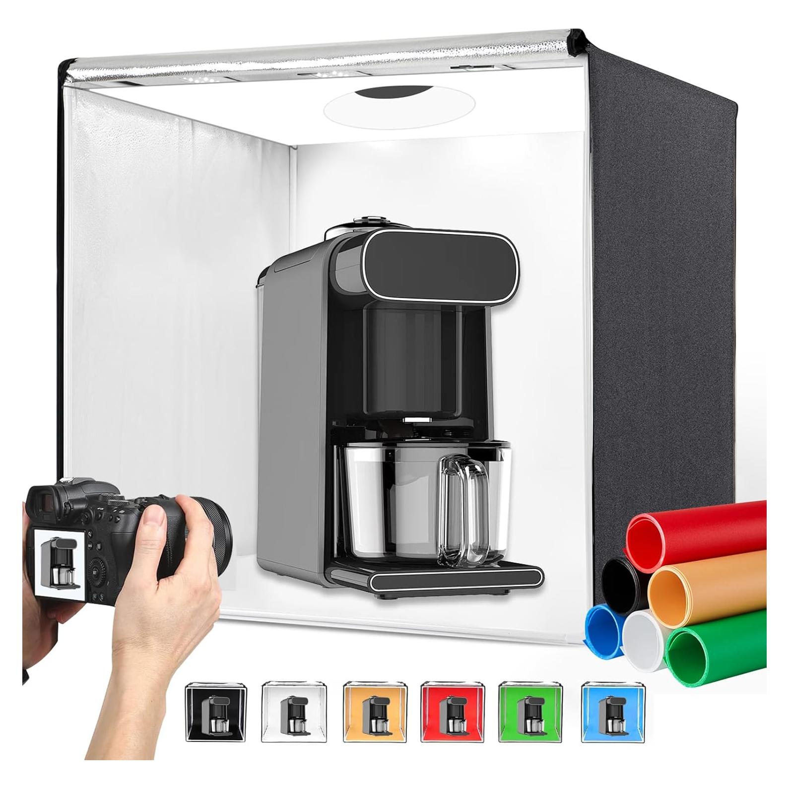 Caja de Luz de Estudio Fotográfico SYSCLOUD 81cm LED Dimmable