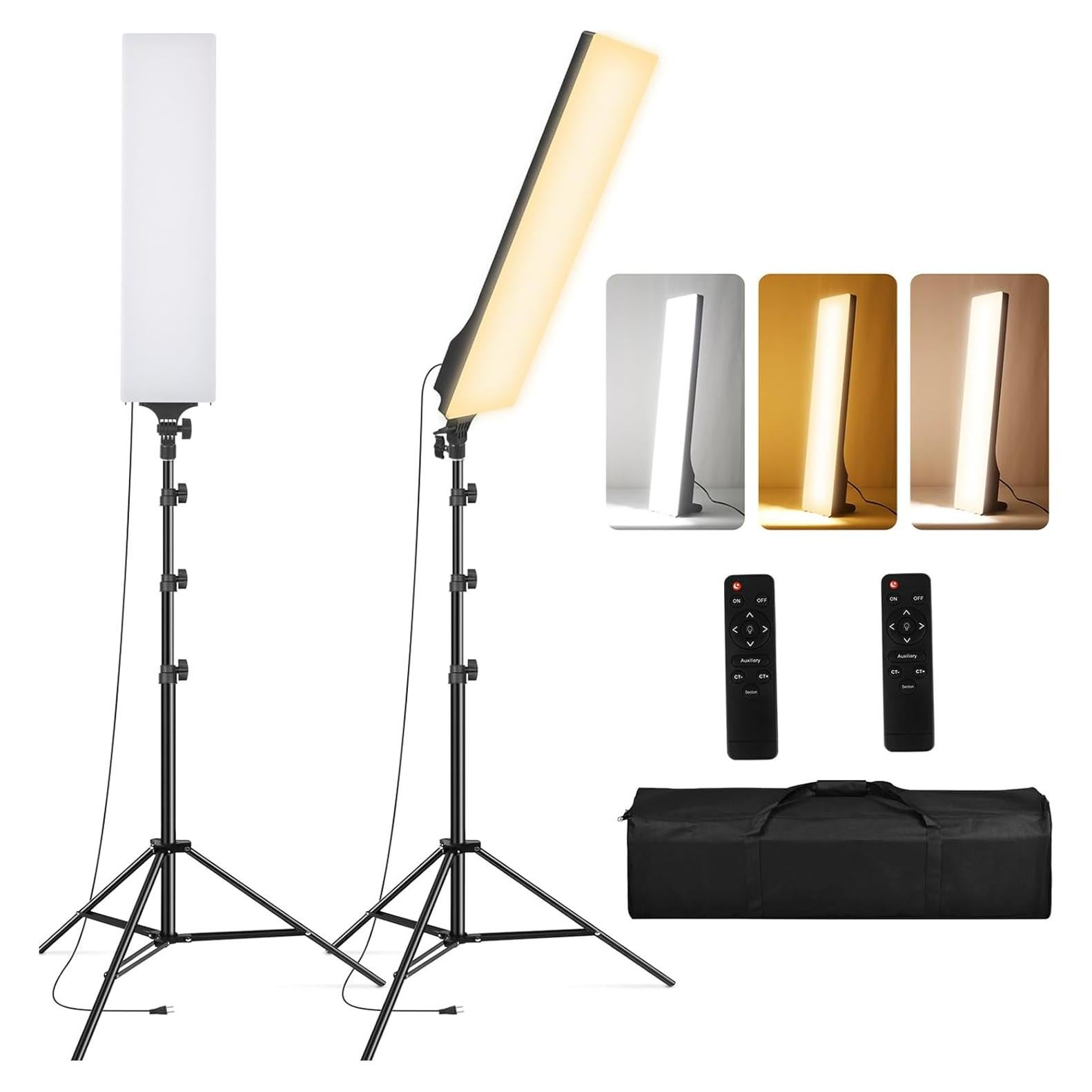 Kit de Iluminación Fotográfica LED SEDGEWIN 36W Regulable 2500-7500K