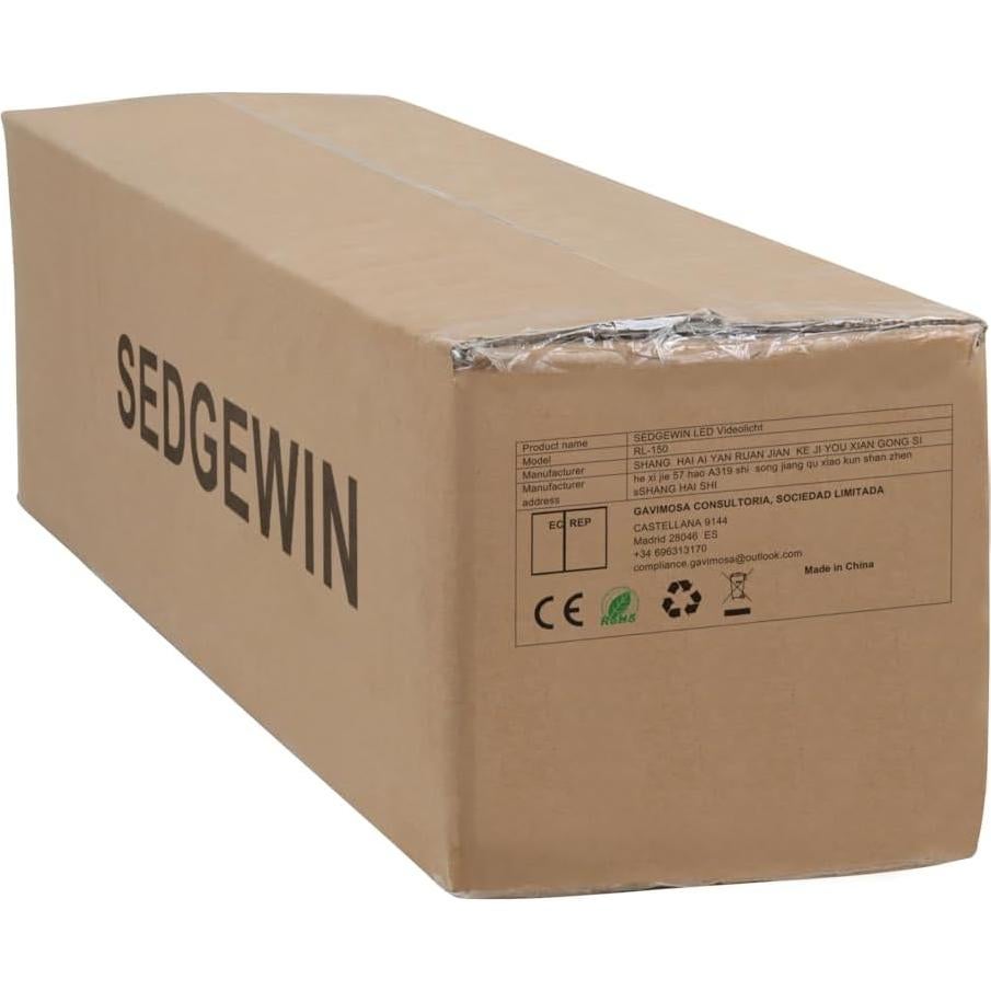 Kit de Iluminación Fotográfica LED SEDGEWIN 36W Regulable 2500-7500K