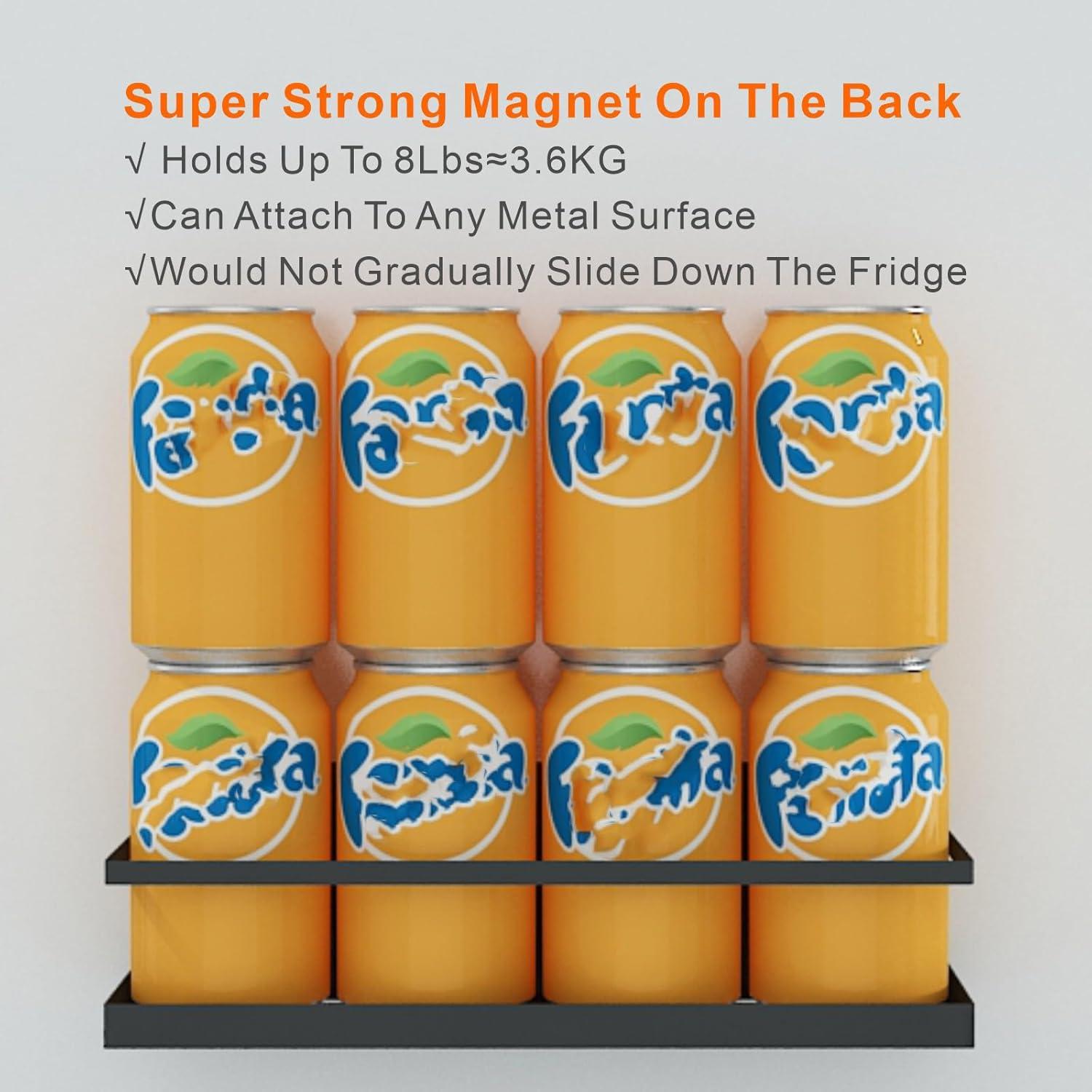 Estante Magnético para Especias Roysili 4 Piezas Negro