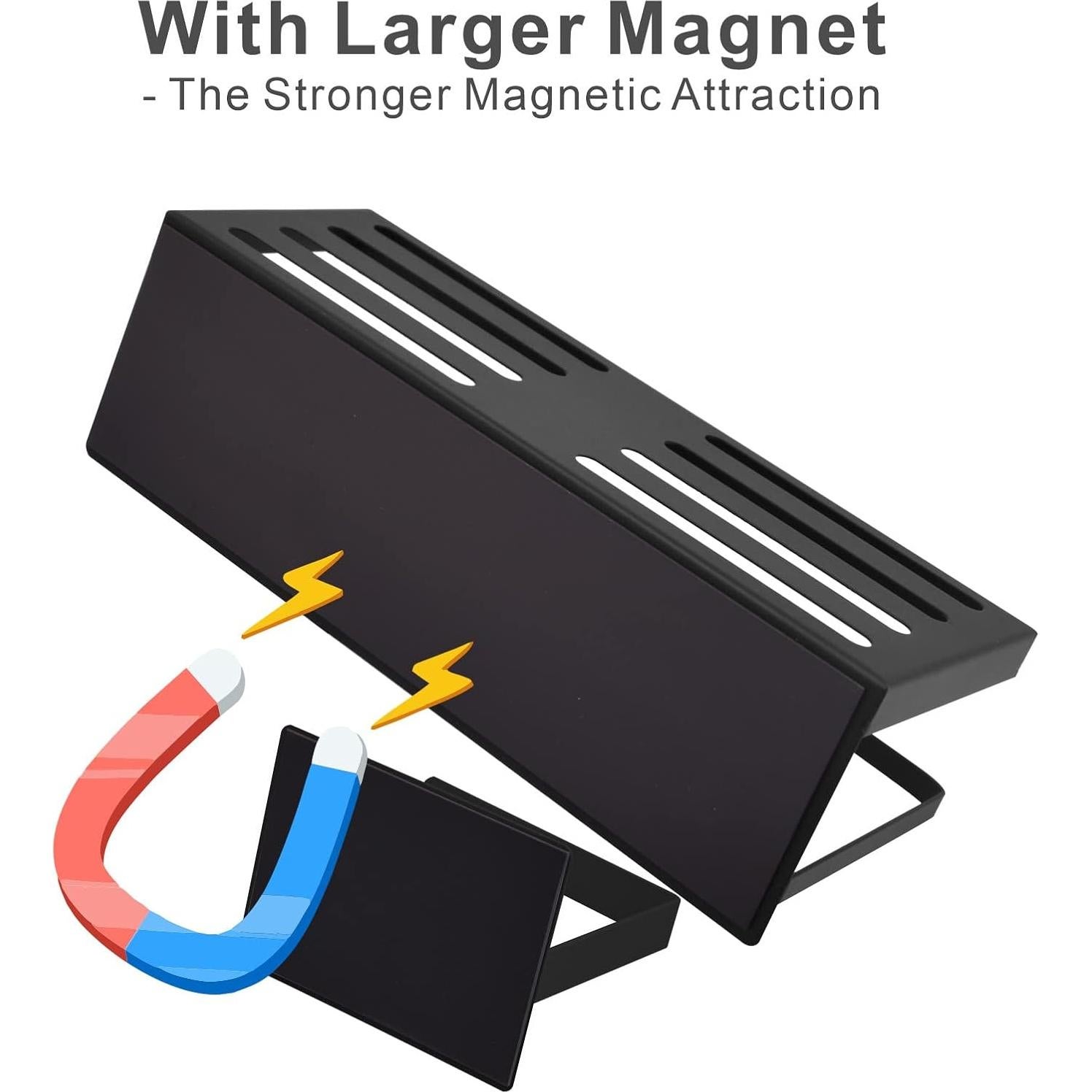 Estante Magnético para Especias Roysili 4 Piezas Negro