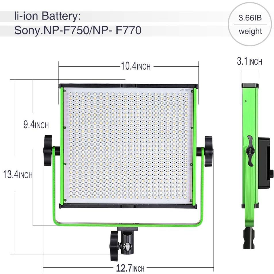 GVM Video Lighting Kit with APP Control, Bi-Color 3200-5600K Led Light Panel for Photography Video Lighting Studio Interview Portrait, CRI/TLCI 97+ High Brightness Video Light, 528 LED Beads