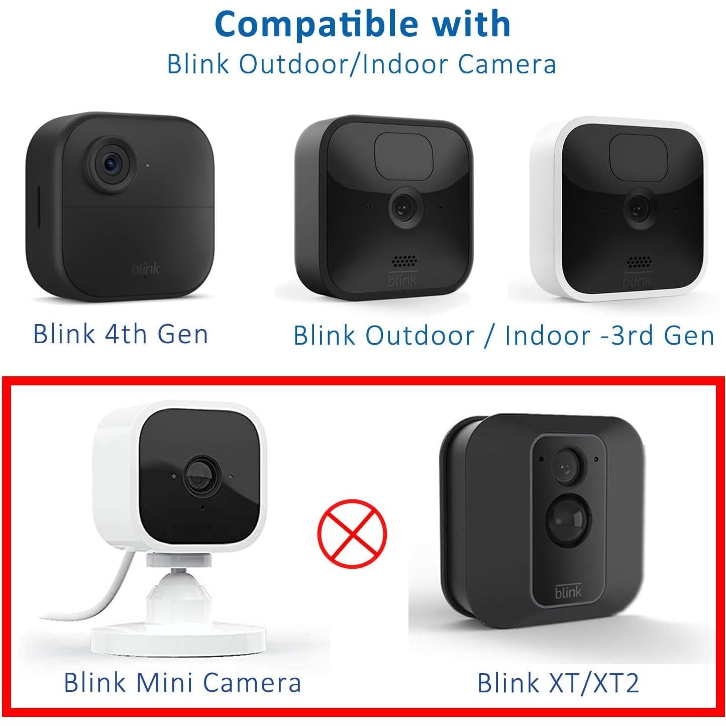 Soporte de Montaje Gohonor para Cámara Blink Exterior 5 Unidades