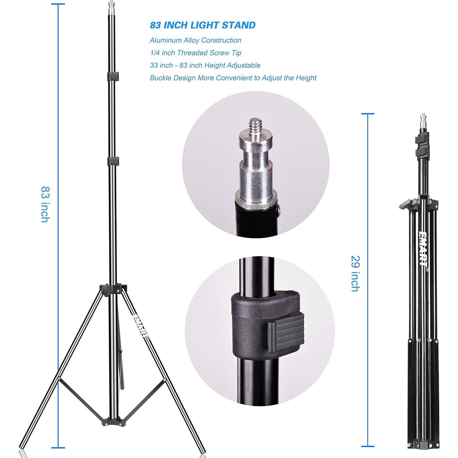 EMART 8.5X10 FT Green Screen Backdrop Kit, Photography Umbrella with 5500K Bulbs, 6X9 FT Green Backdrop with Spring Clamps, Professional Photography Lighting kit for Studio, Portrait, Video Shooting