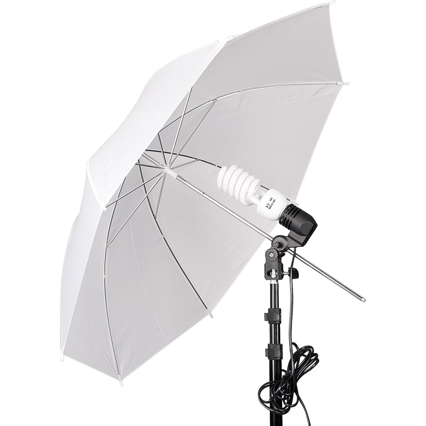 EMART 8.5X10 FT Green Screen Backdrop Kit, Photography Umbrella with 5500K Bulbs, 6X9 FT Green Backdrop with Spring Clamps, Professional Photography Lighting kit for Studio, Portrait, Video Shooting