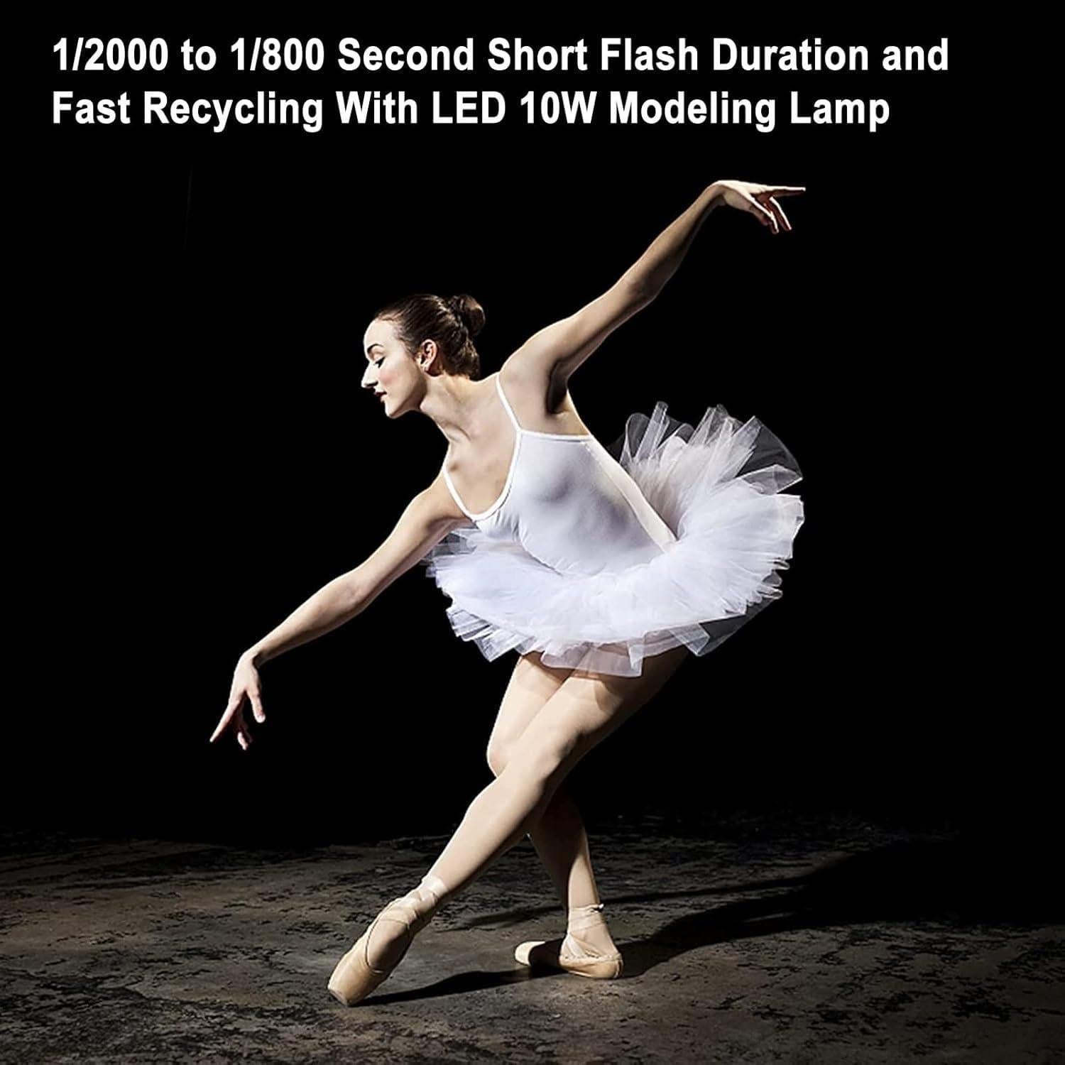 Kit de Luz Estroboscópica Godox MS300V 300W con Softbox 60x90cm