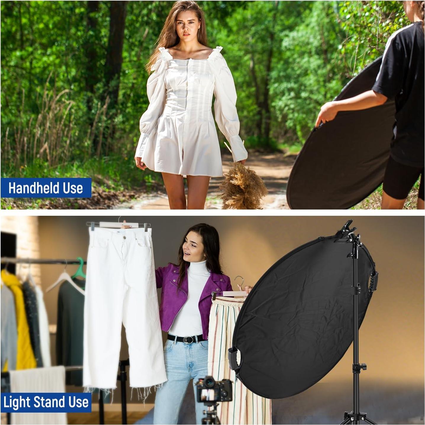 Reflector Fotográfico 5 en 1 NEEWER 110cm con Abrazadera