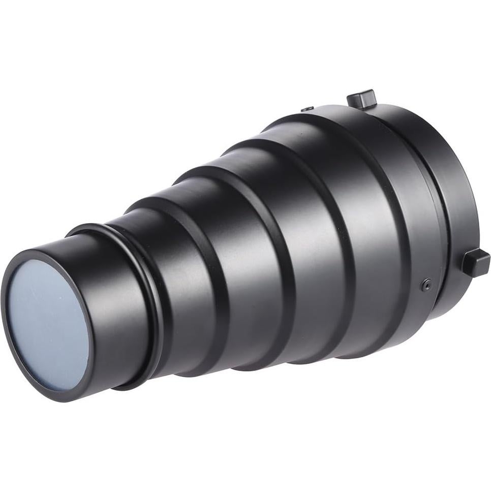 Snoot Óptico Cónico Andoer para Iluminación Fotográfica con Filtros