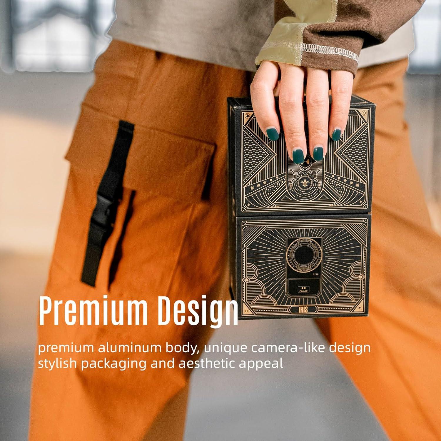 Iris Portable LED Photography Light Standard Kit with LCD Display, App Control, CRI/TLCI 96+, 2700-6500K, Bi-Color Indoor and Outdoor Light for Content Creators, 5W