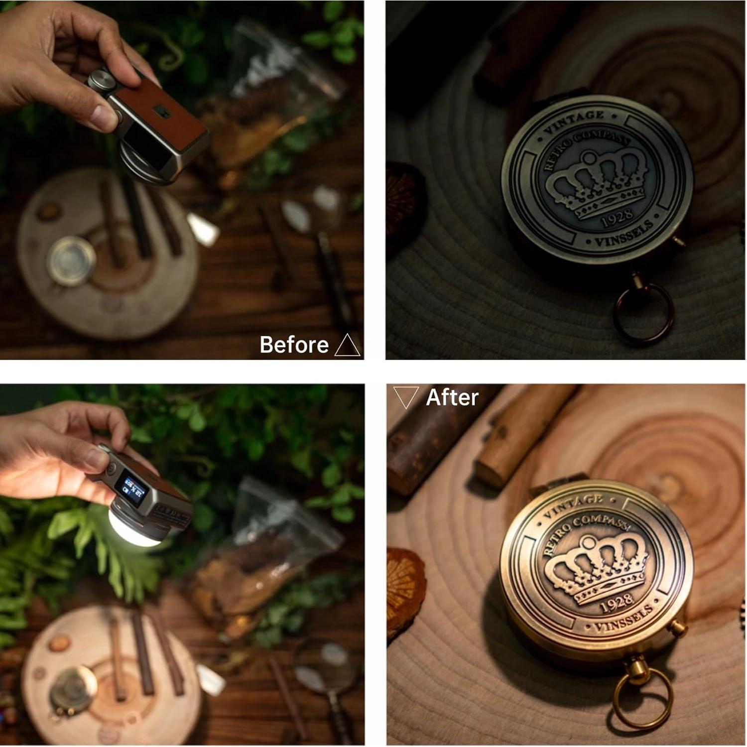 Iris Portable LED Photography Light Standard Kit with LCD Display, App Control, CRI/TLCI 96+, 2700-6500K, Bi-Color Indoor and Outdoor Light for Content Creators, 5W