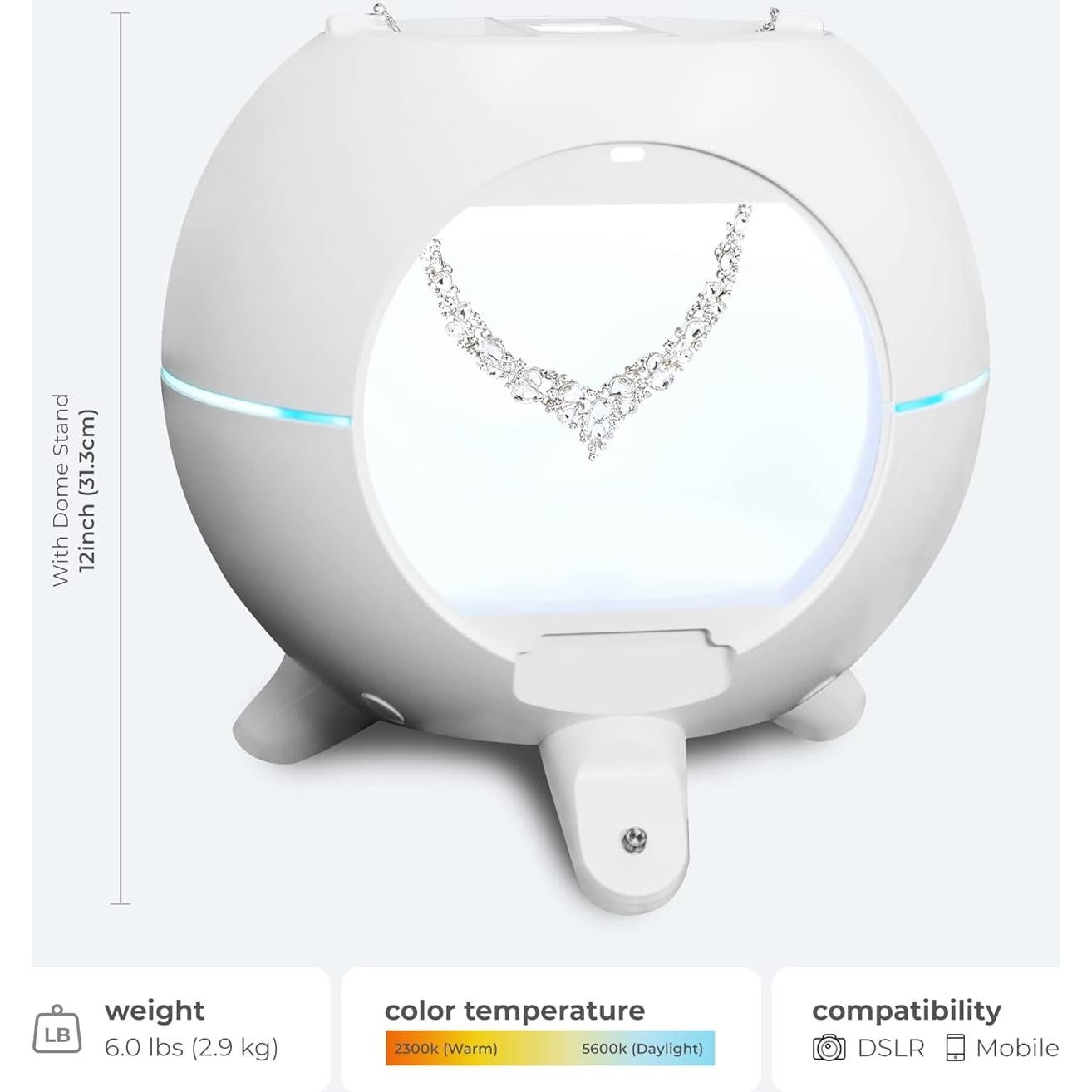 Domo Inteligente Foldio360 con Kit de Montaje y Luz LED