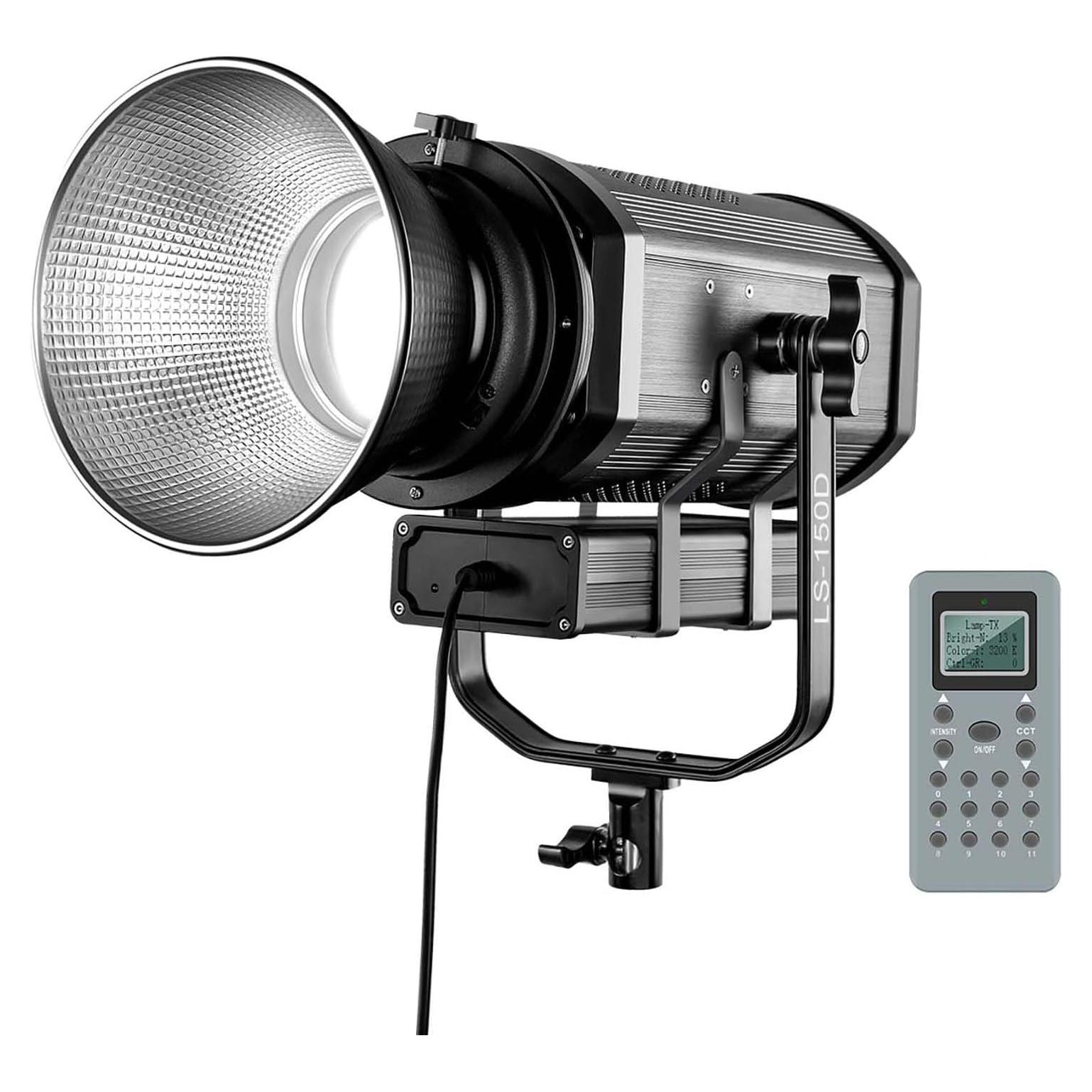 Luz de Video LED GVM 150W 5600K con Control Remoto y Montura Bowens