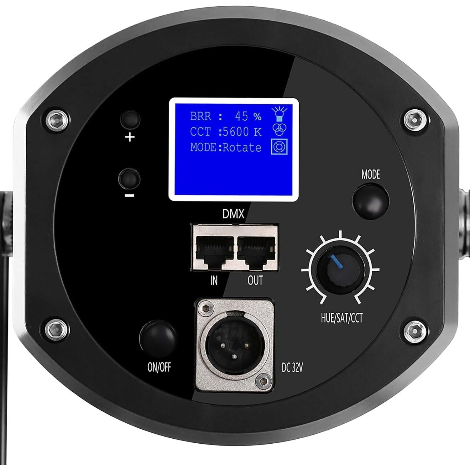 Luz de Video LED GVM 150W 5600K con Control Remoto y Montura Bowens