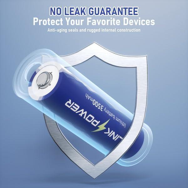 Baterías de Litio AA Blinkspower 16 Piezas 3500mAh No Recargables