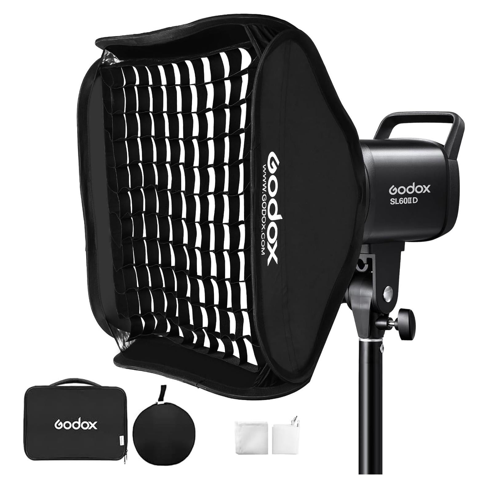Kit de Luz LED Godox SL60IID 70W 5600K con Softbox 80x80cm