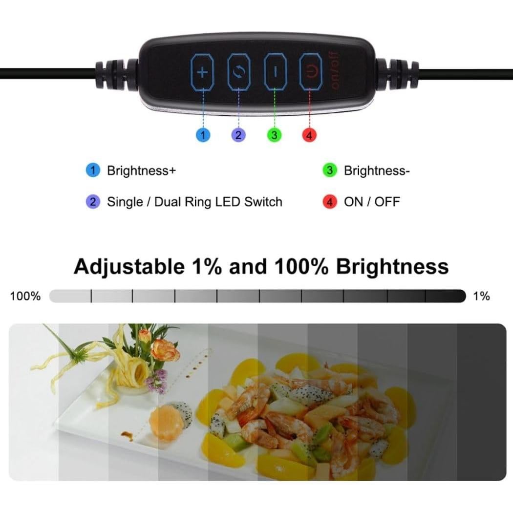 Caja de Luz Fotográfica JXGZCAN 30x30cm con 112 LED y Fondos