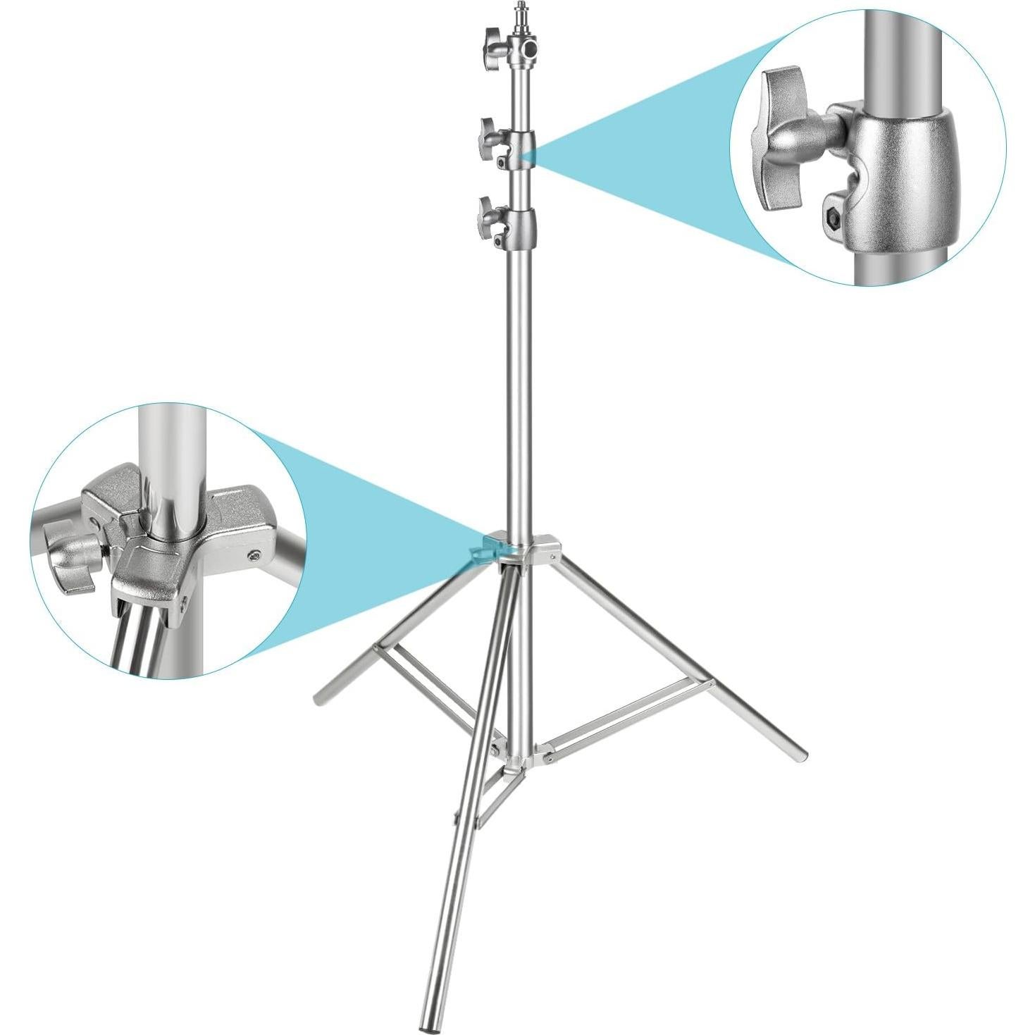 Soporte de Luz Neewer 2 Piezas Trípode Acero 200cm
