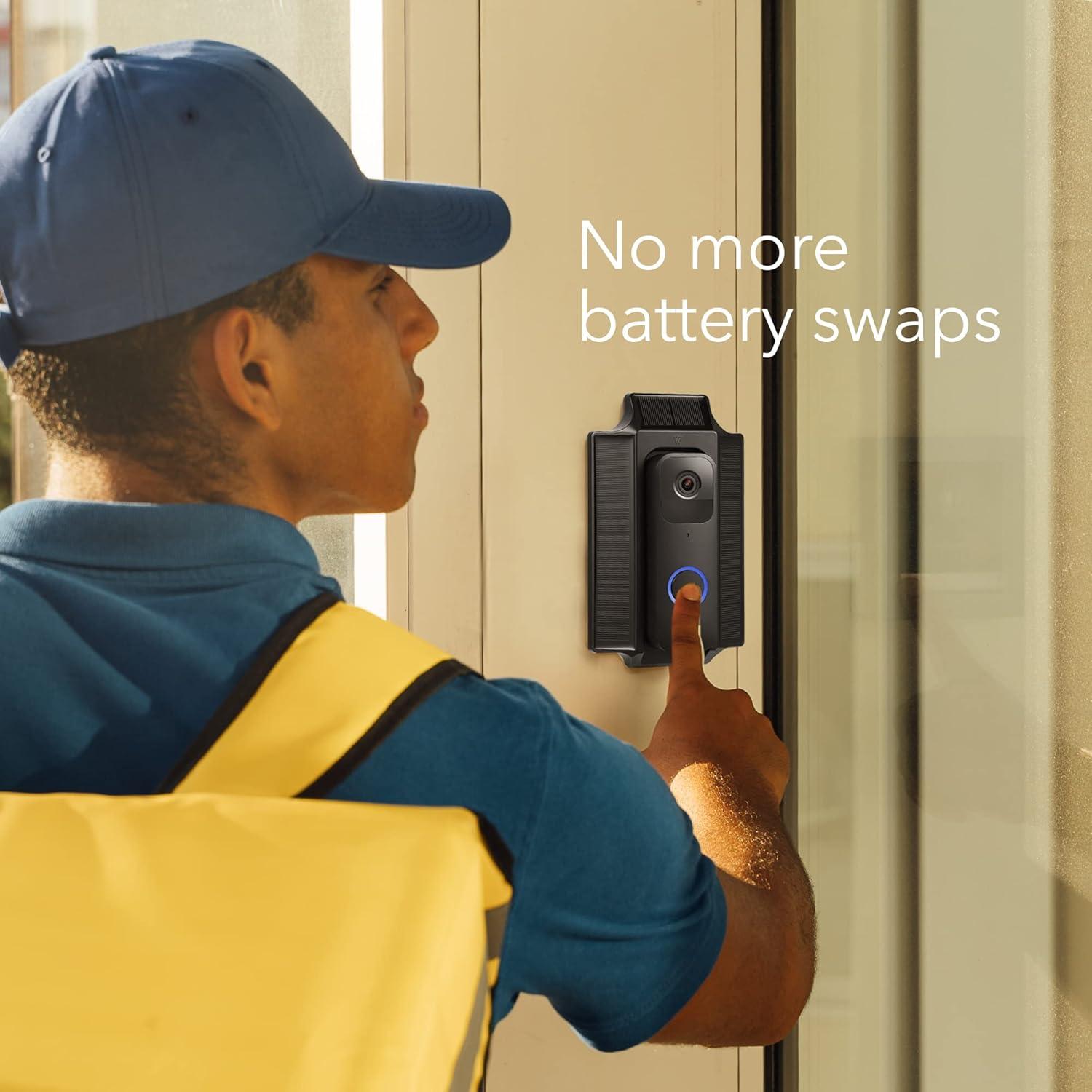 Cargador Solar Wasserstein para Timbre Blink - Negro