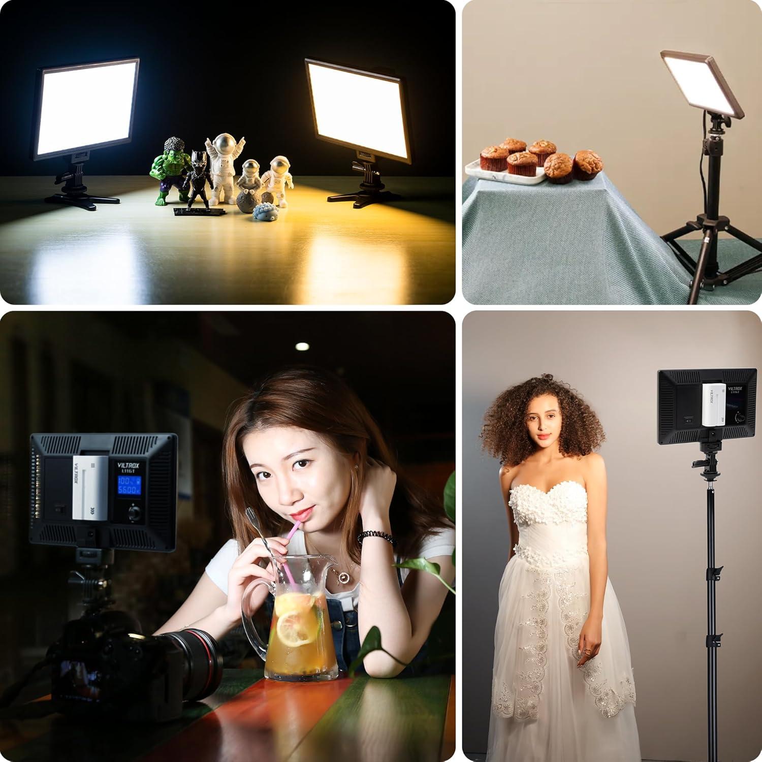 Kit de Luz LED VILTROX L116T 15W Ajustable 3300K-5600K