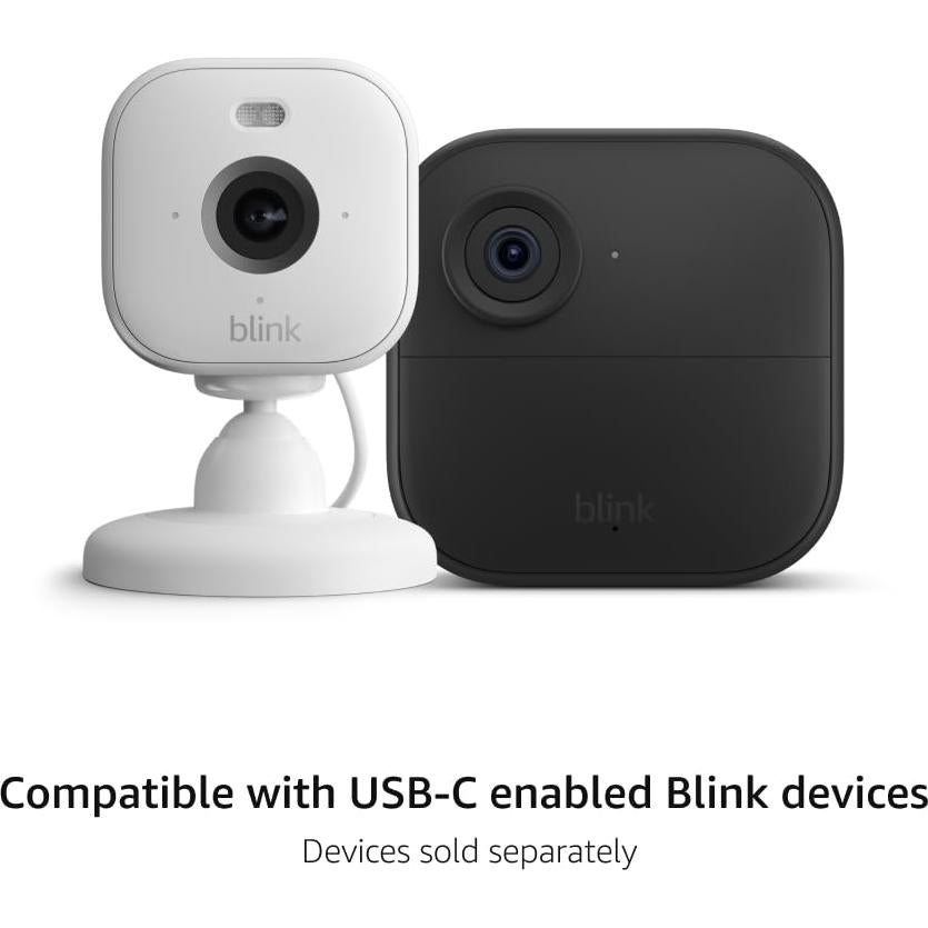 Adaptador de Corriente Resistente para Blink Mini 2 y Outdoor 4