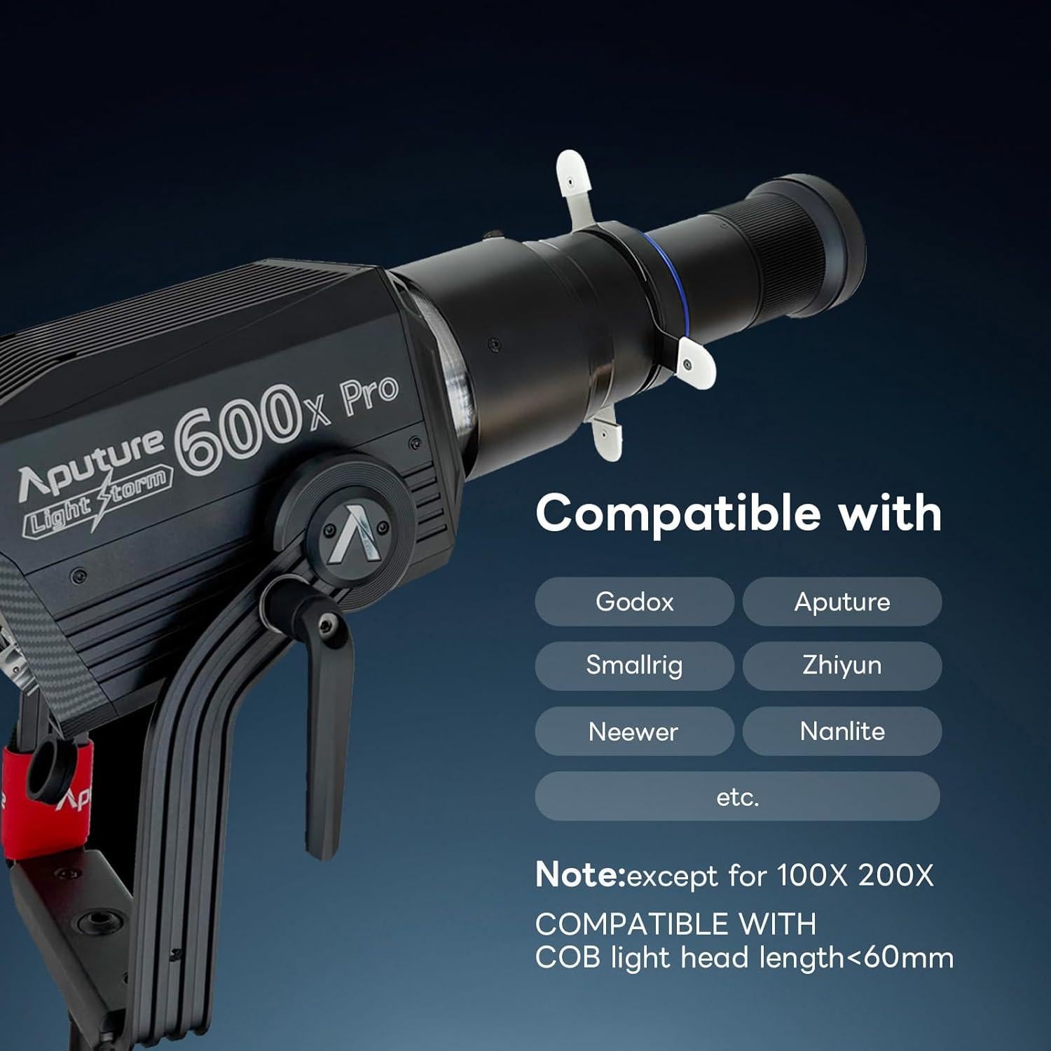 Snoot Óptico Bowens DF DIGITALFOTO para Fotografía 2.38kg