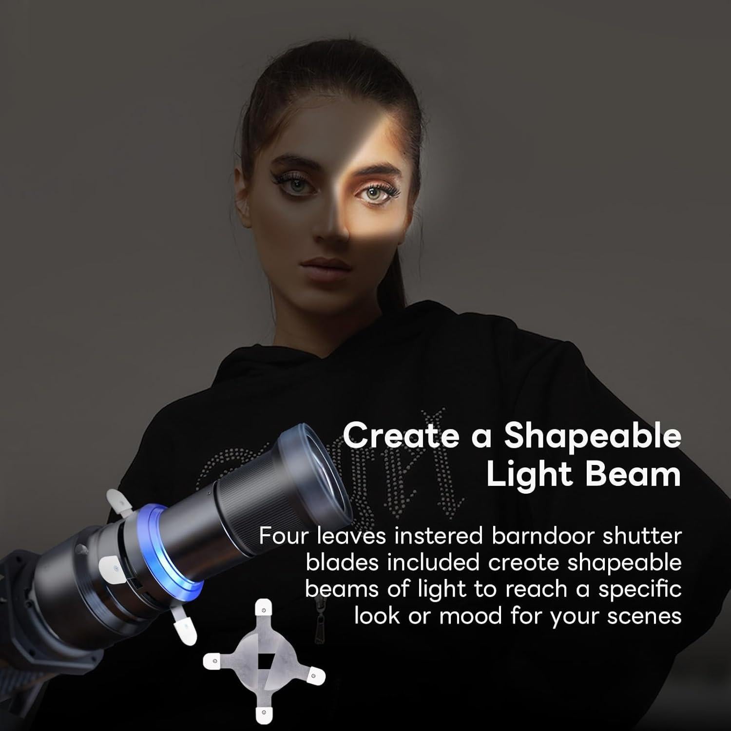 Snoot Óptico Bowens DF DIGITALFOTO para Fotografía 2.38kg