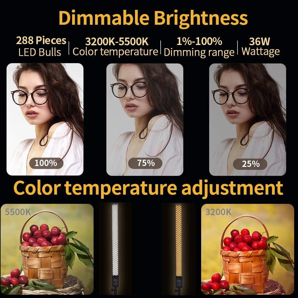 Kit de Luz LED Fotográfica Regulable GSKAIWEN 36W 60cm