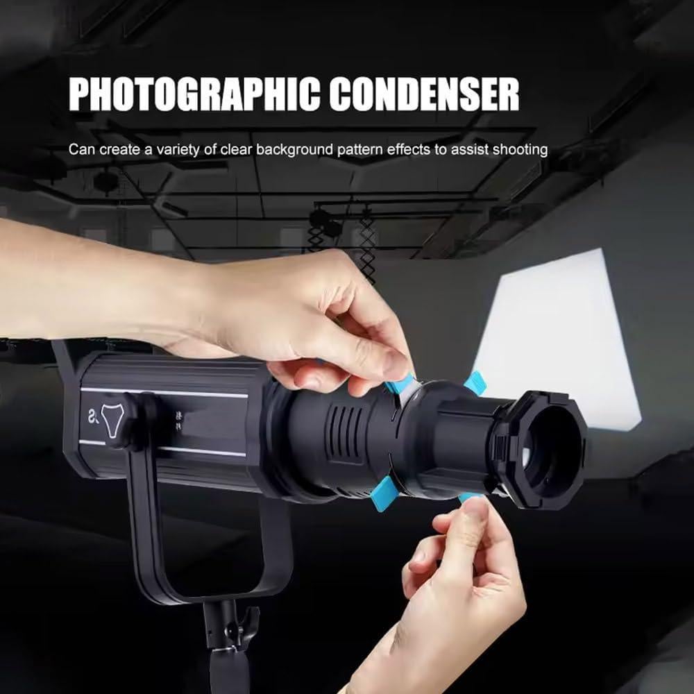 Kit Snoot Óptico BAFONGCINE 19° con 20 Gobos y 4 Filtros